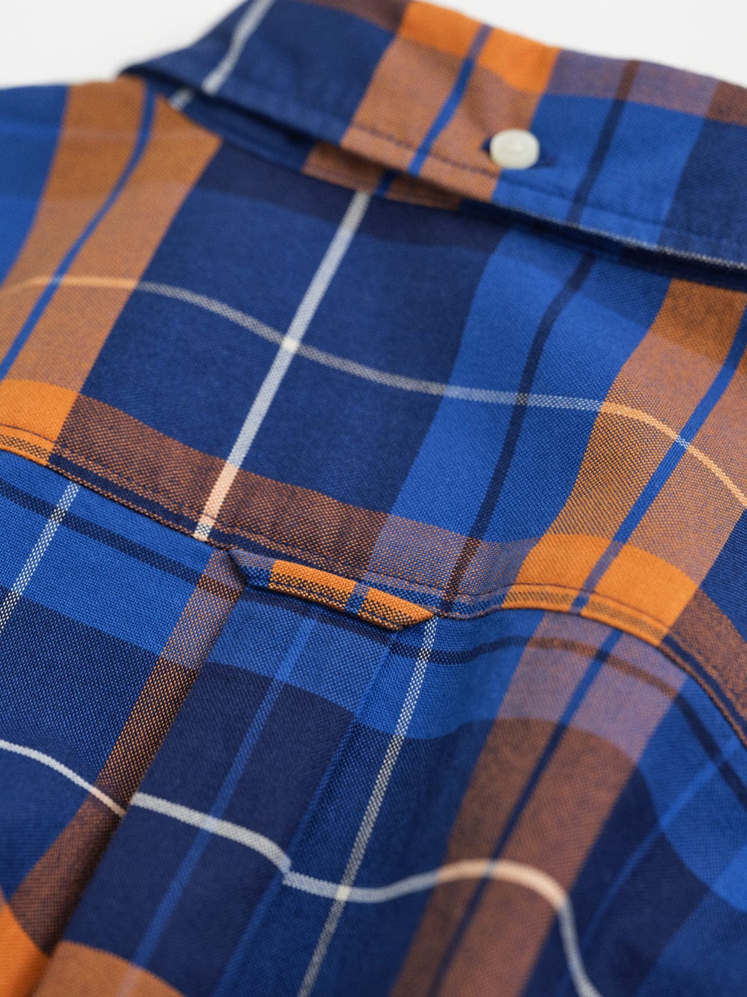 Gant Boys Orange Checks Collar Shirt - Image 3