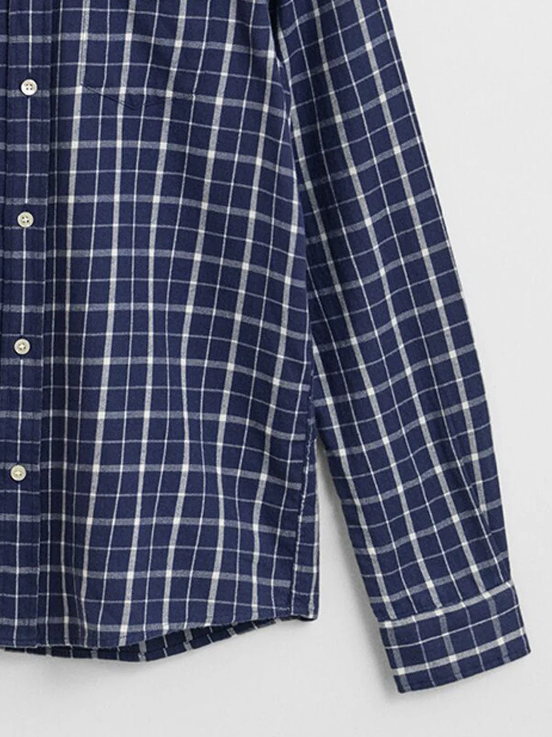 Gant Boys Blue Checks Collar Shirt - Image 8