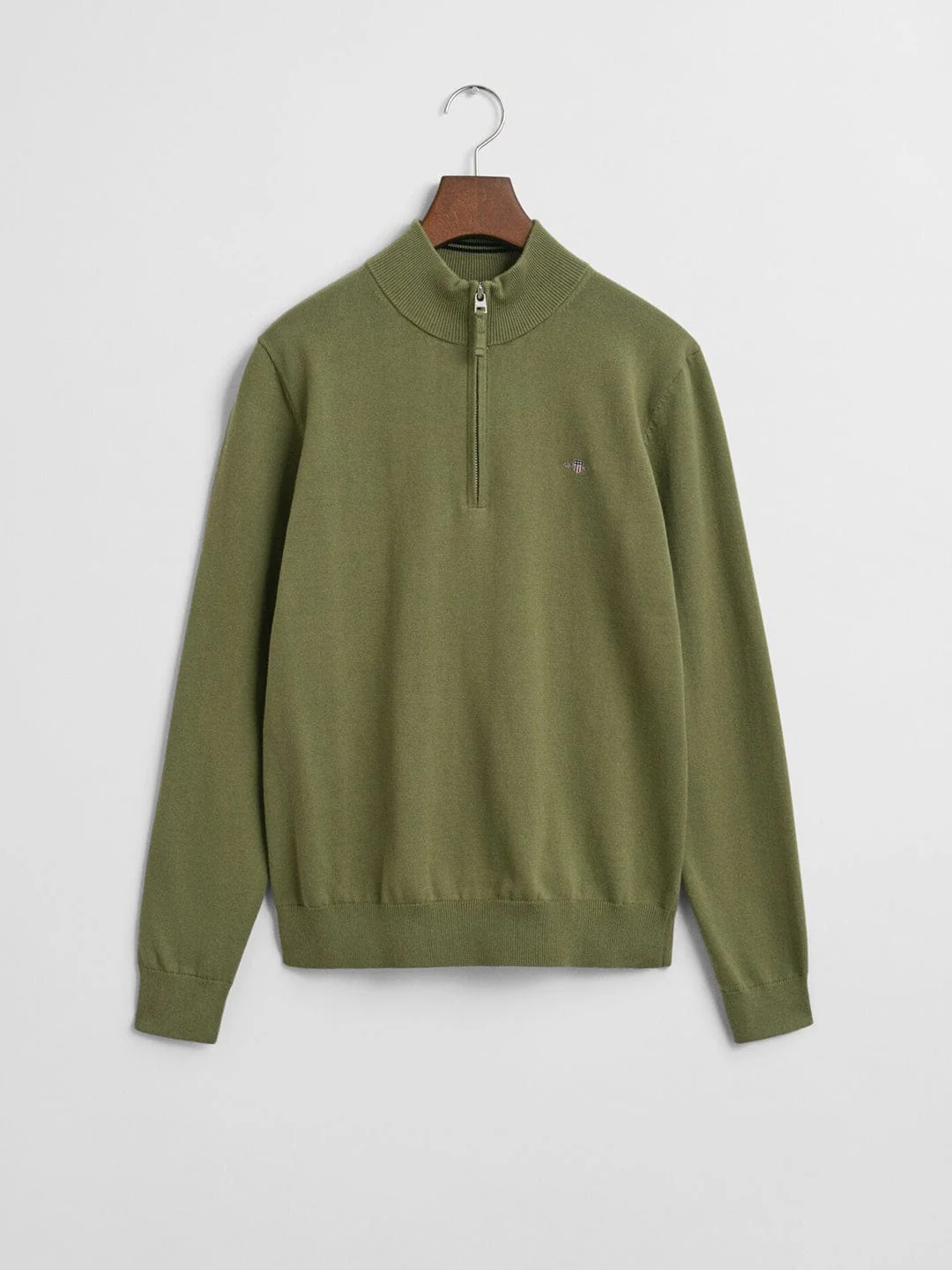 Gant Boys Green Solid Round Neck Sweatshirt - Image 7