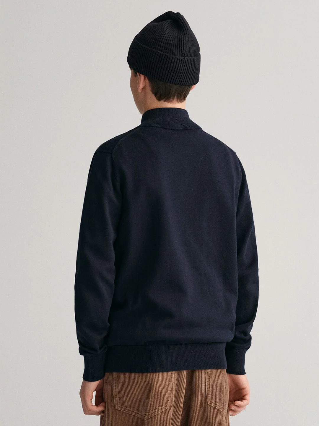 Gant Kids Blue Solid Round Neck Sweatshirt - Image 2