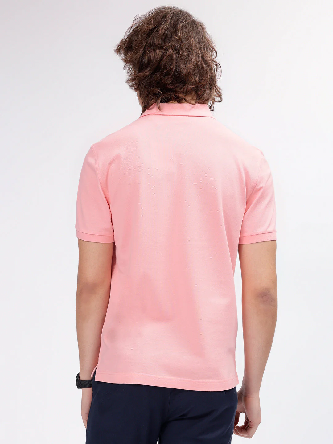 Gant Men Pink Solid Polo Collar Short Sleeves Tshirt - Image 3