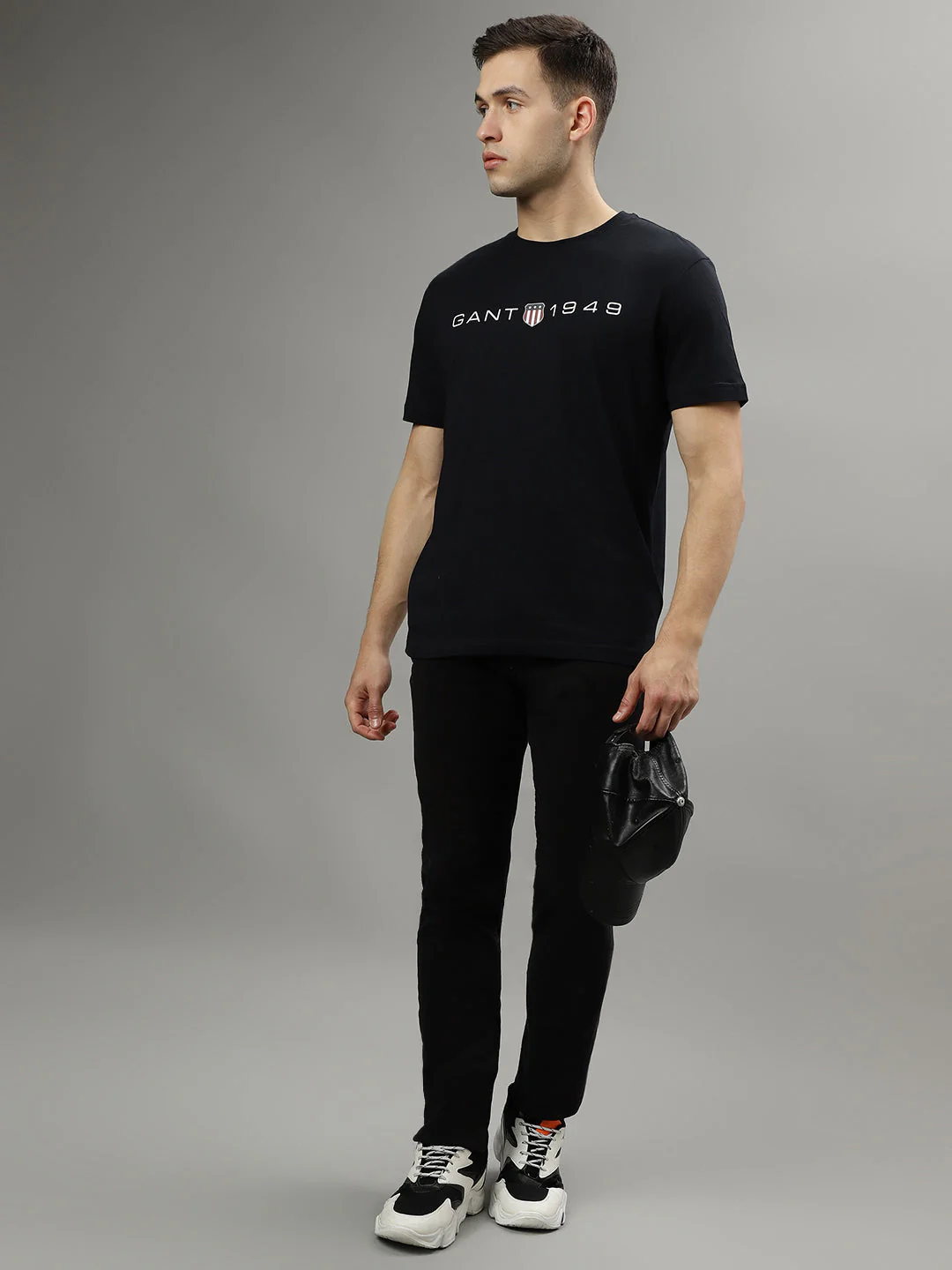 Gant Black Fashion Logo Regular Fit T-Shirt - Image 4