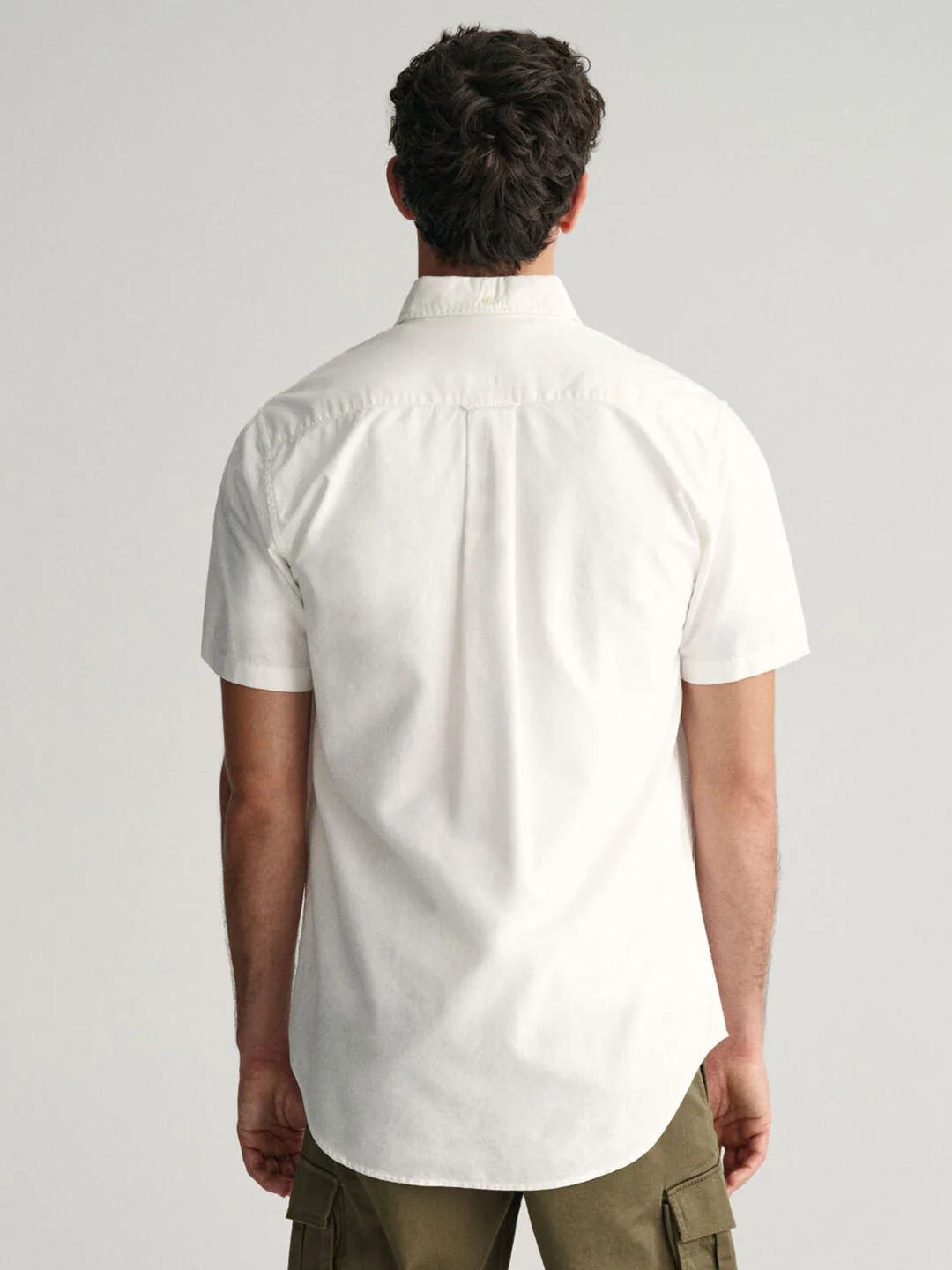 Gant Men White Solid Button-down Collar Long Sleeves Shirt - Image 2