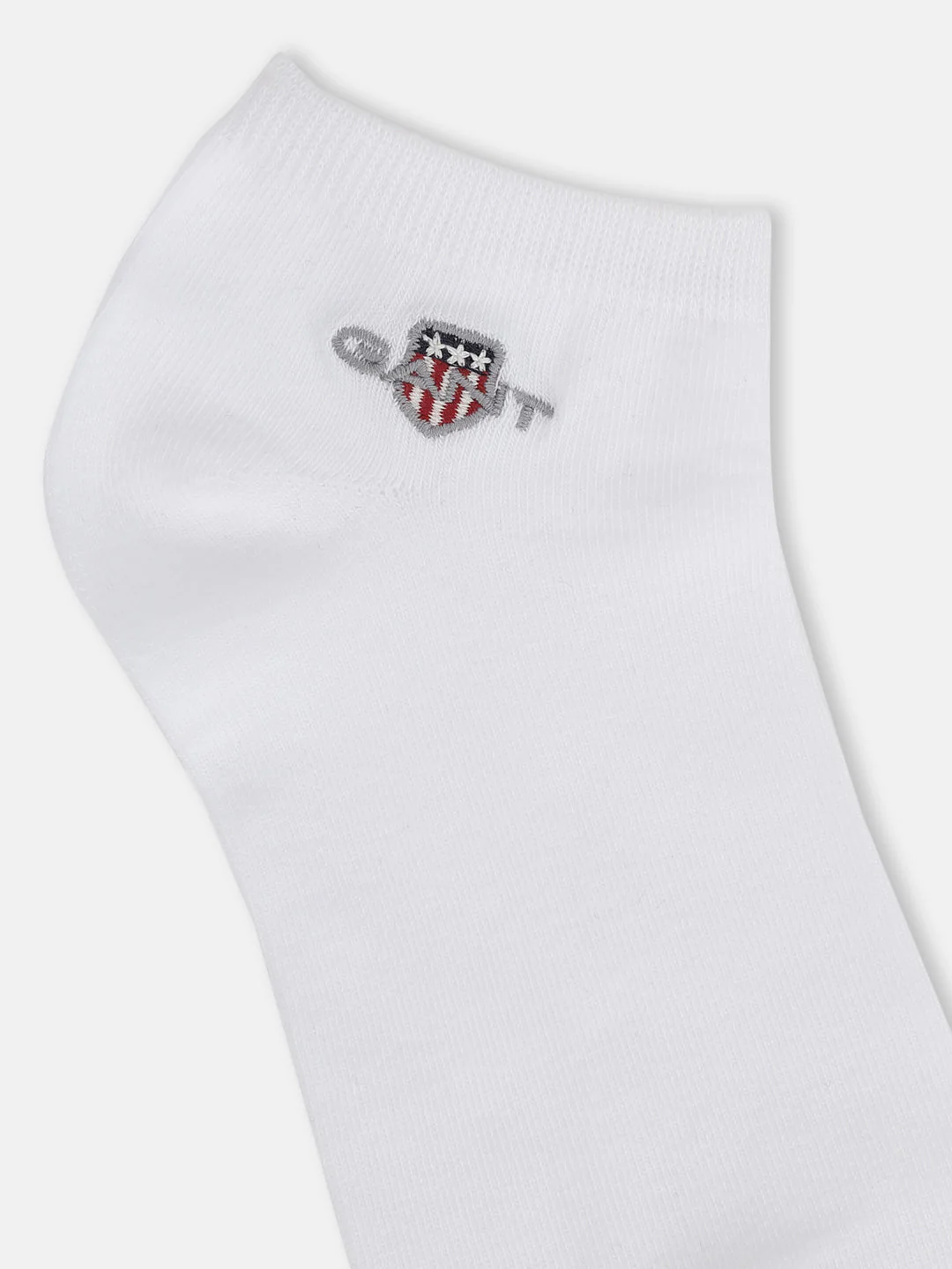 Gant Men White Solid Ankle Length Socks - Image 4