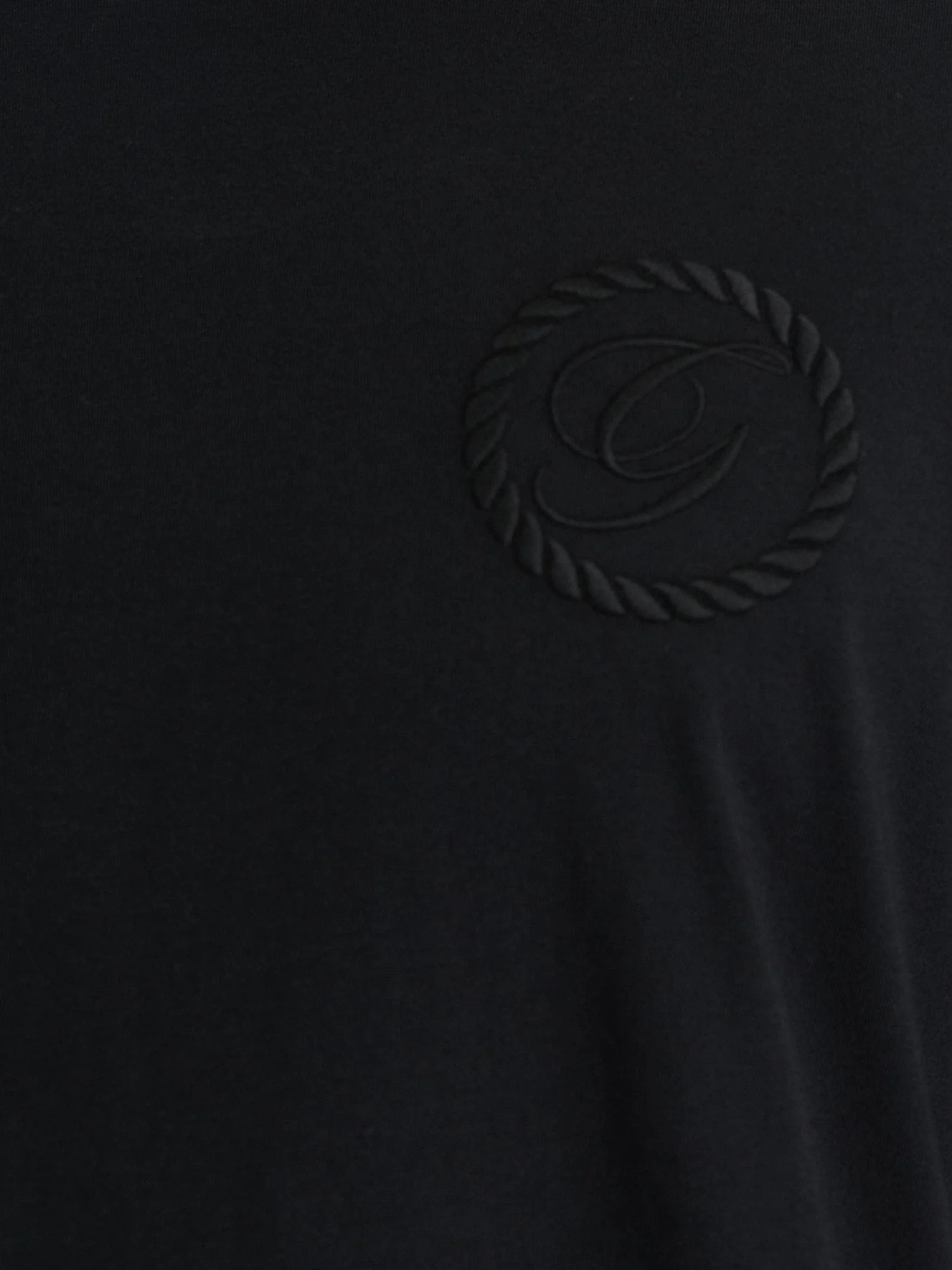 Gant Men Black Regular Fit Solid Crew Neck Tshirt - Image 5