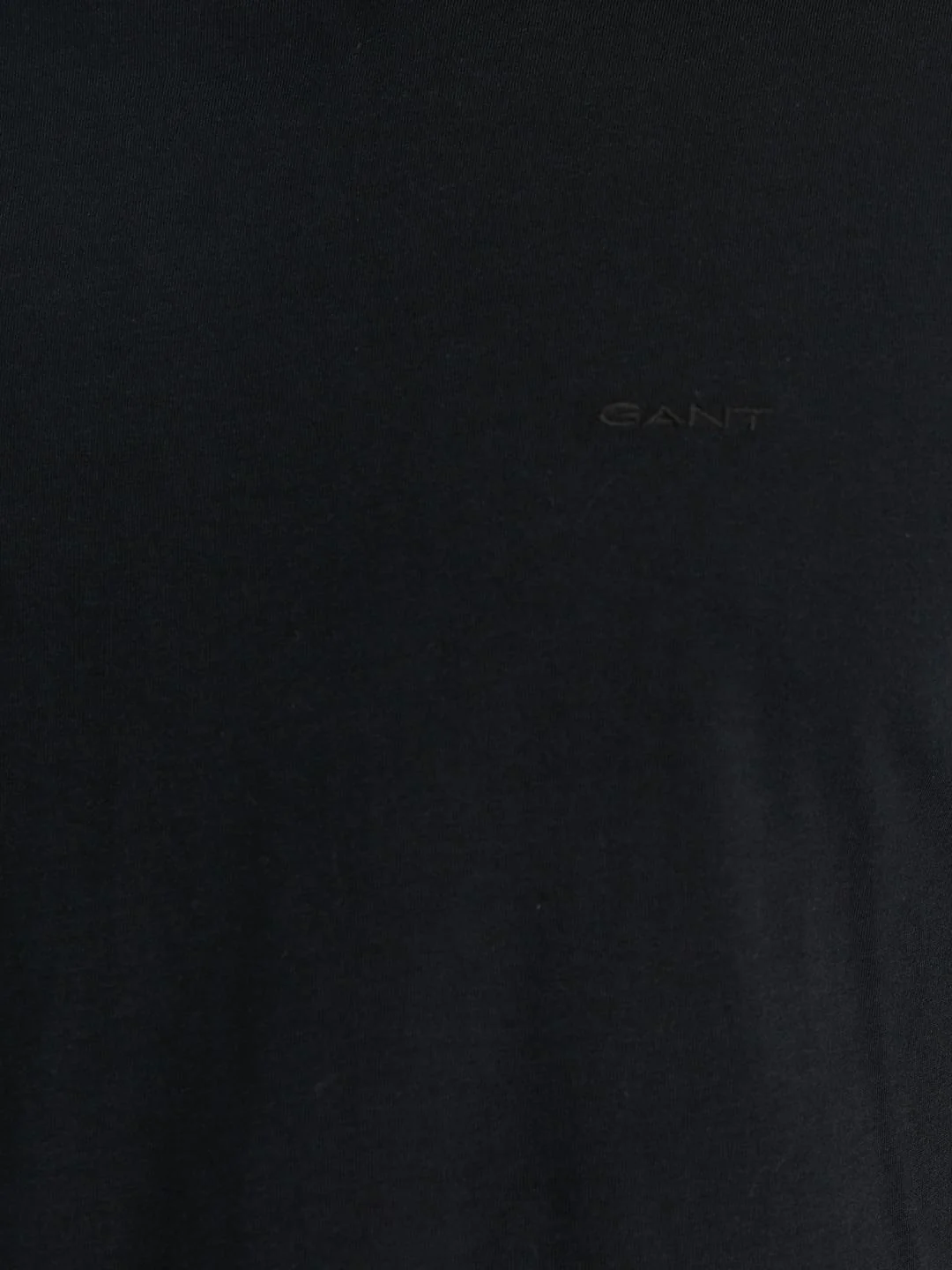 Gant Men Black Regular Fit Solid Crew Neck Tshirt - Image 5