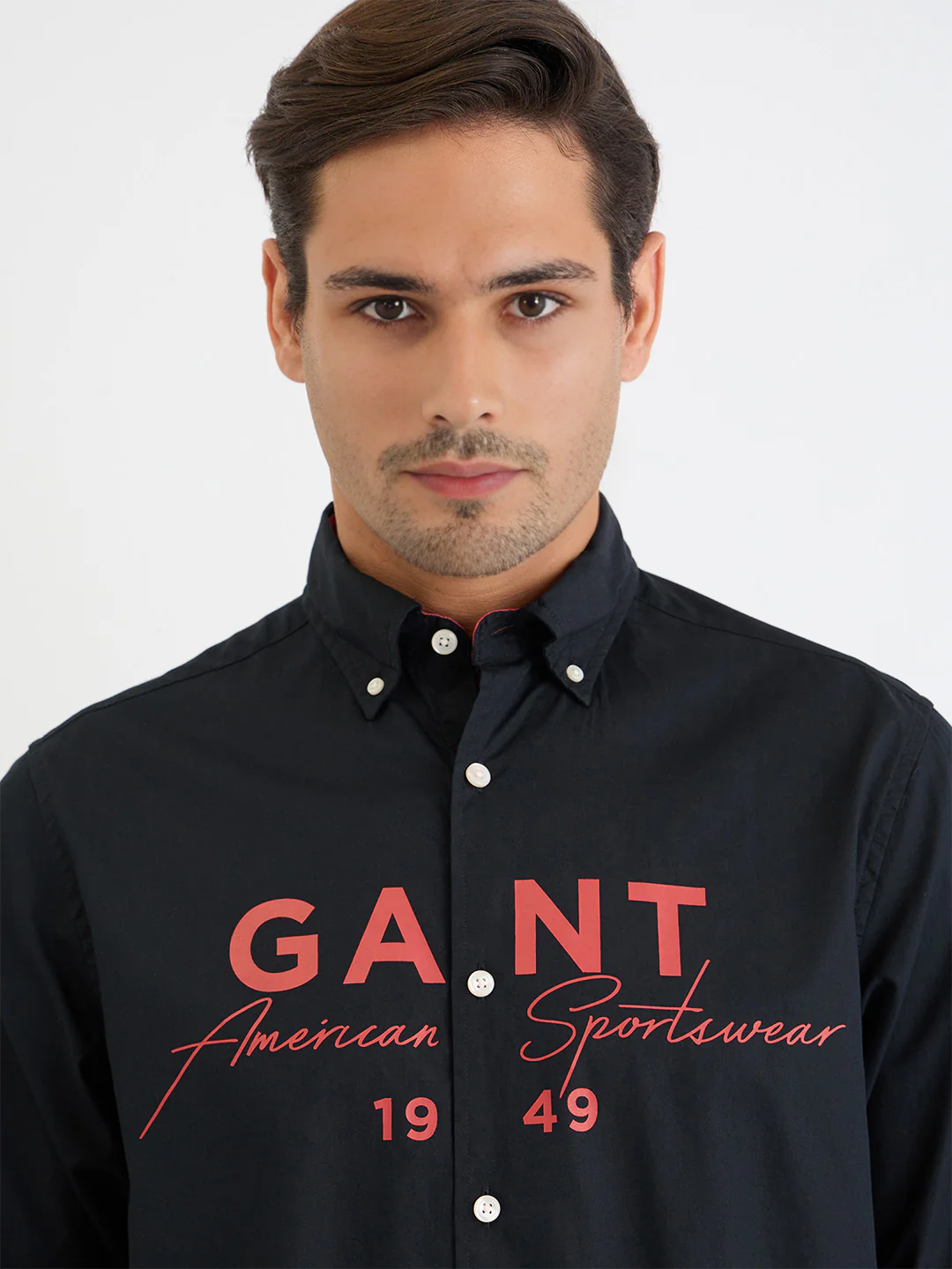 Gant Men Black Printed Collar Shirt - Image 4