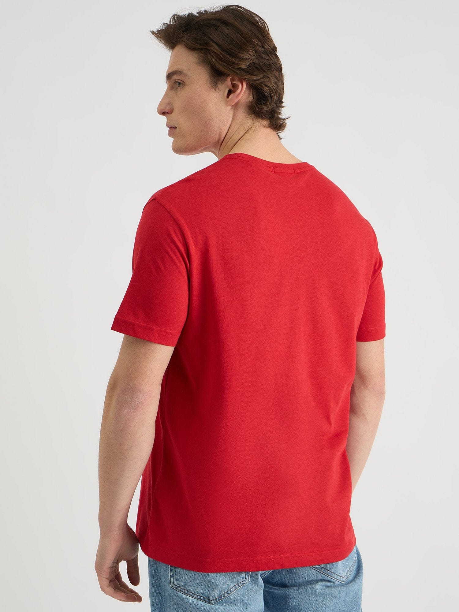 Gant Men Red Regular Fit Solid Polo Tshirt - Image 3