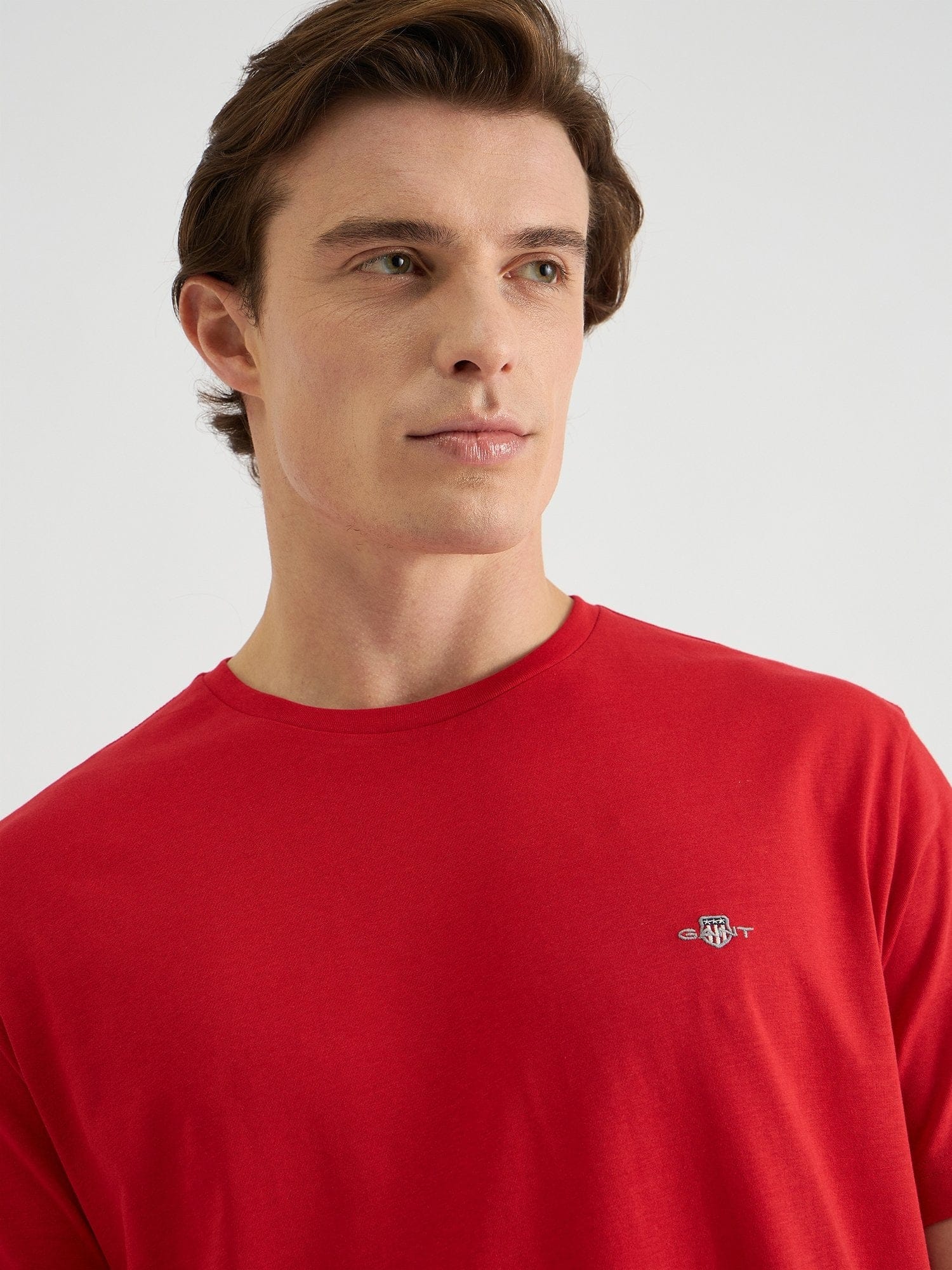 Gant Men Red Regular Fit Solid Polo Tshirt - Image 4