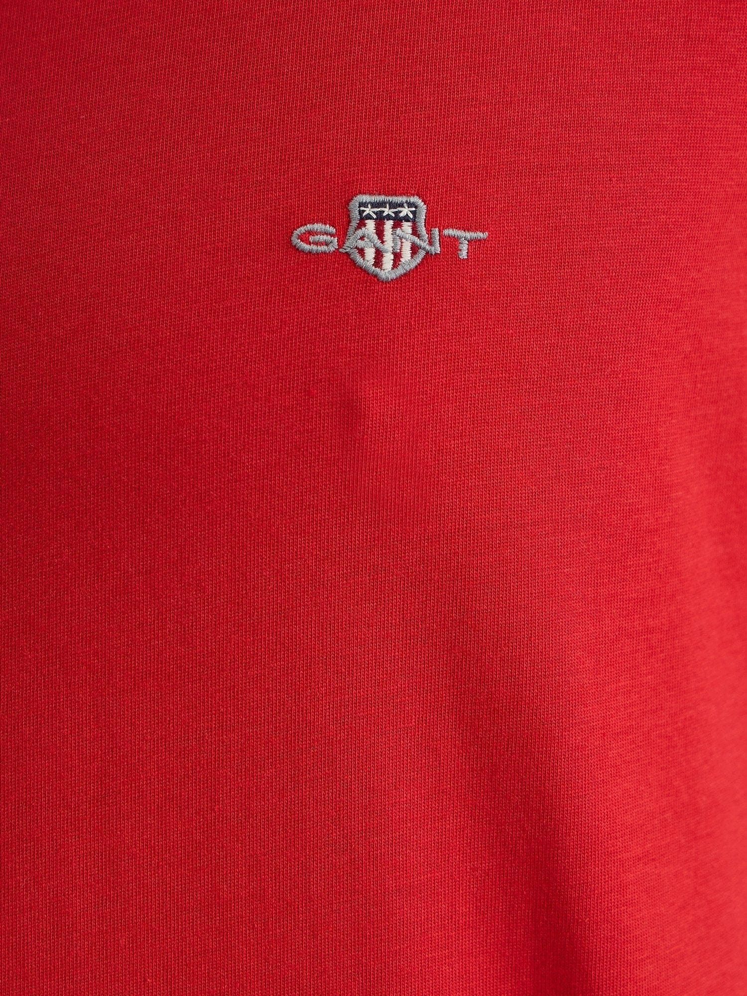 Gant Men Red Regular Fit Solid Polo Tshirt - Image 5