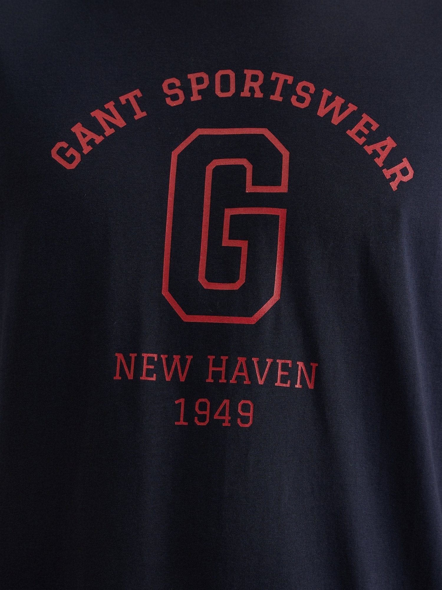 Gant Men Blue Regular Fit Solid Crew Neck Tshirt - Image 5
