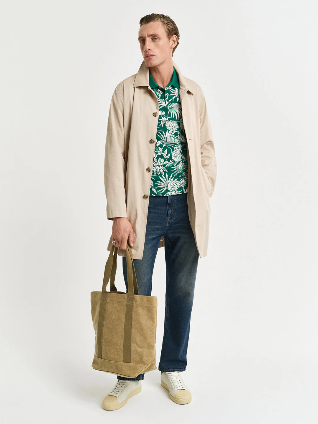Gant Men Green Polo Collar Short Sleeves Tshirt - Image 3