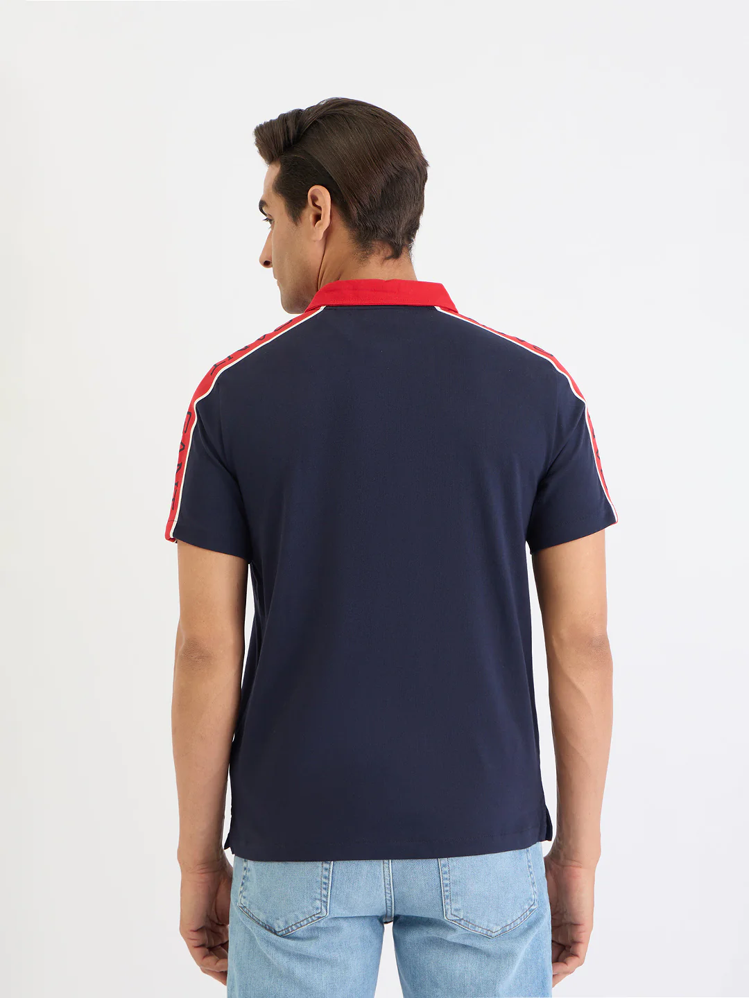 Gant Men Blue Solid Polo Tshirt - Image 3