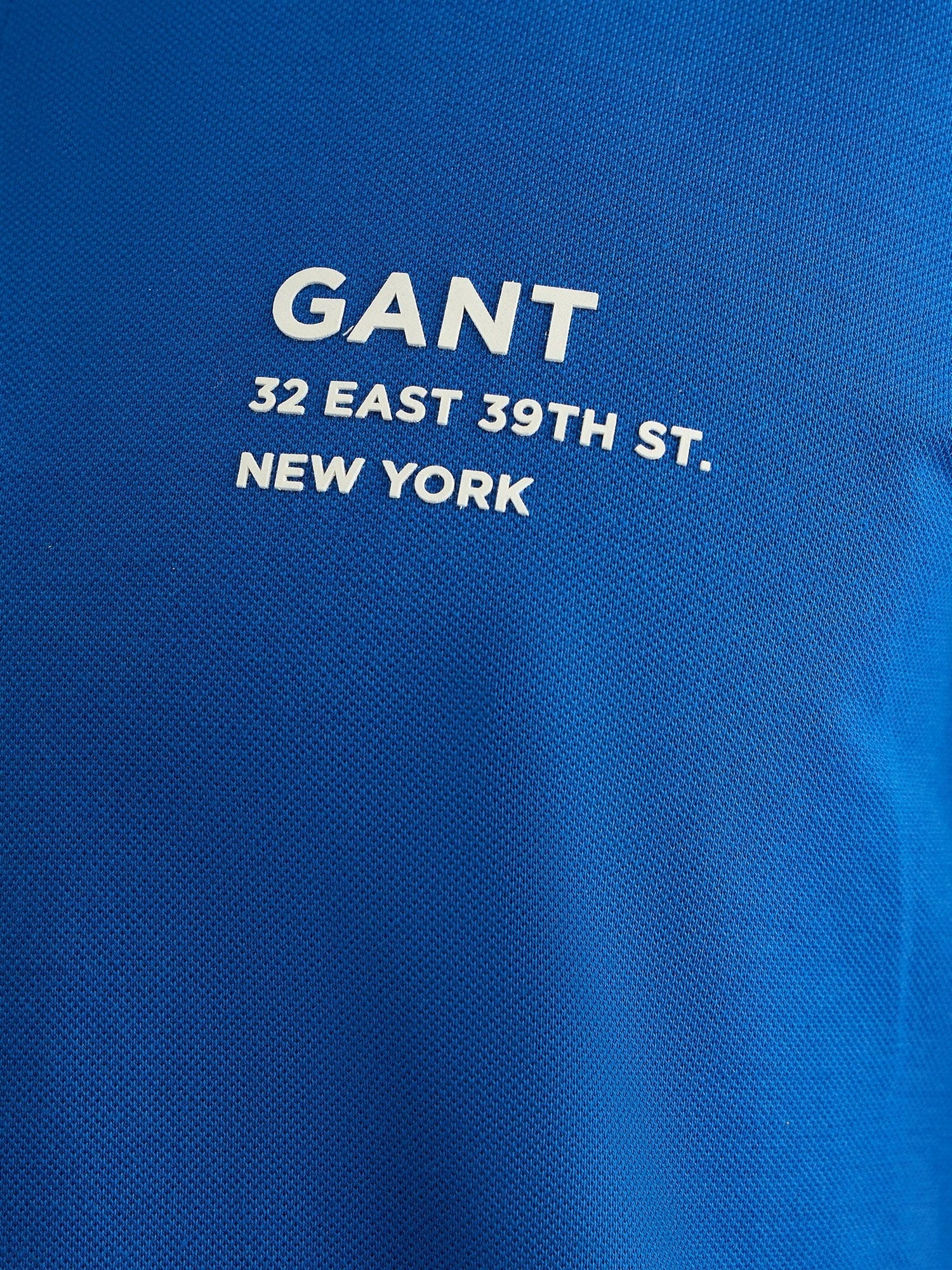Gant Men Blue Regular Fit Solid Polo Tshirt - Image 5