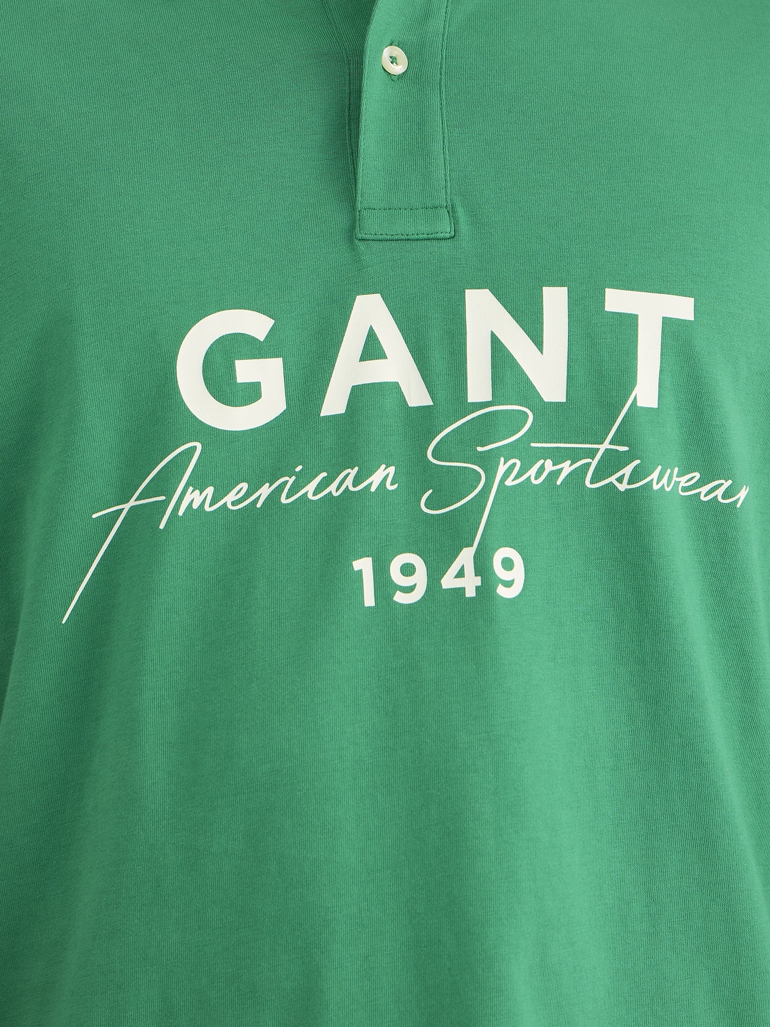 Gant Men Green Regular Fit Solid Polo Tshirt - Image 5