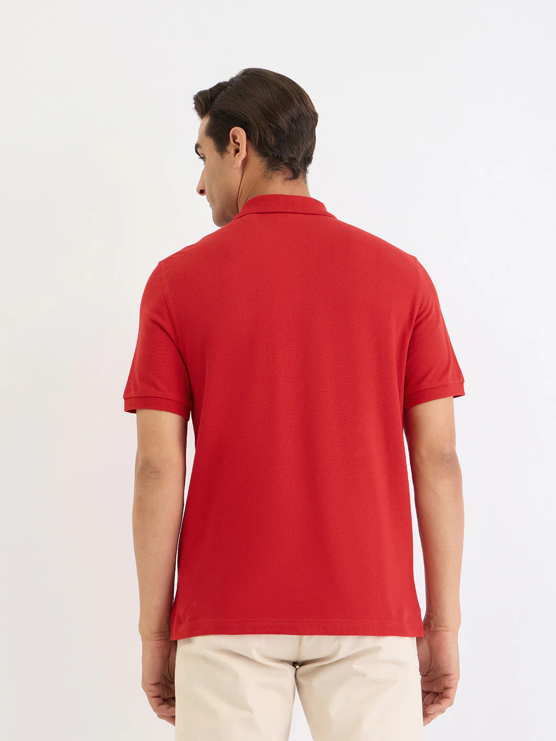 Gant Men Red Solid Polo Tshirt - Image 3