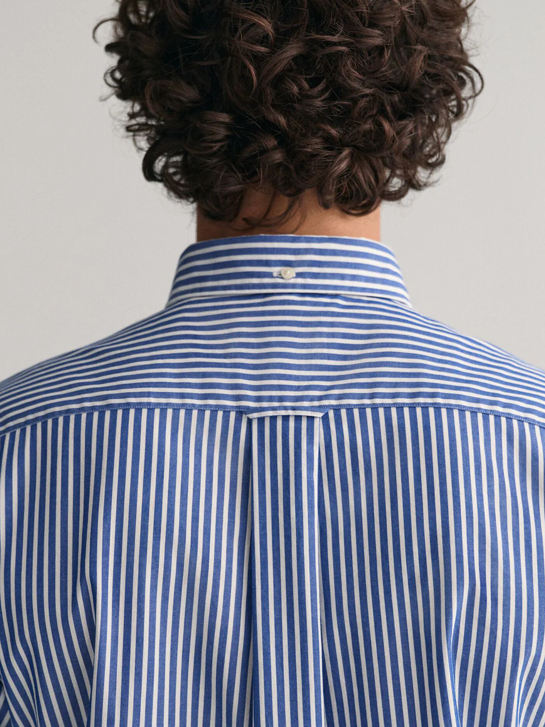 Gant Men Blue Striped Button-Down Collar Full Sleeves Shirt - Image 4
