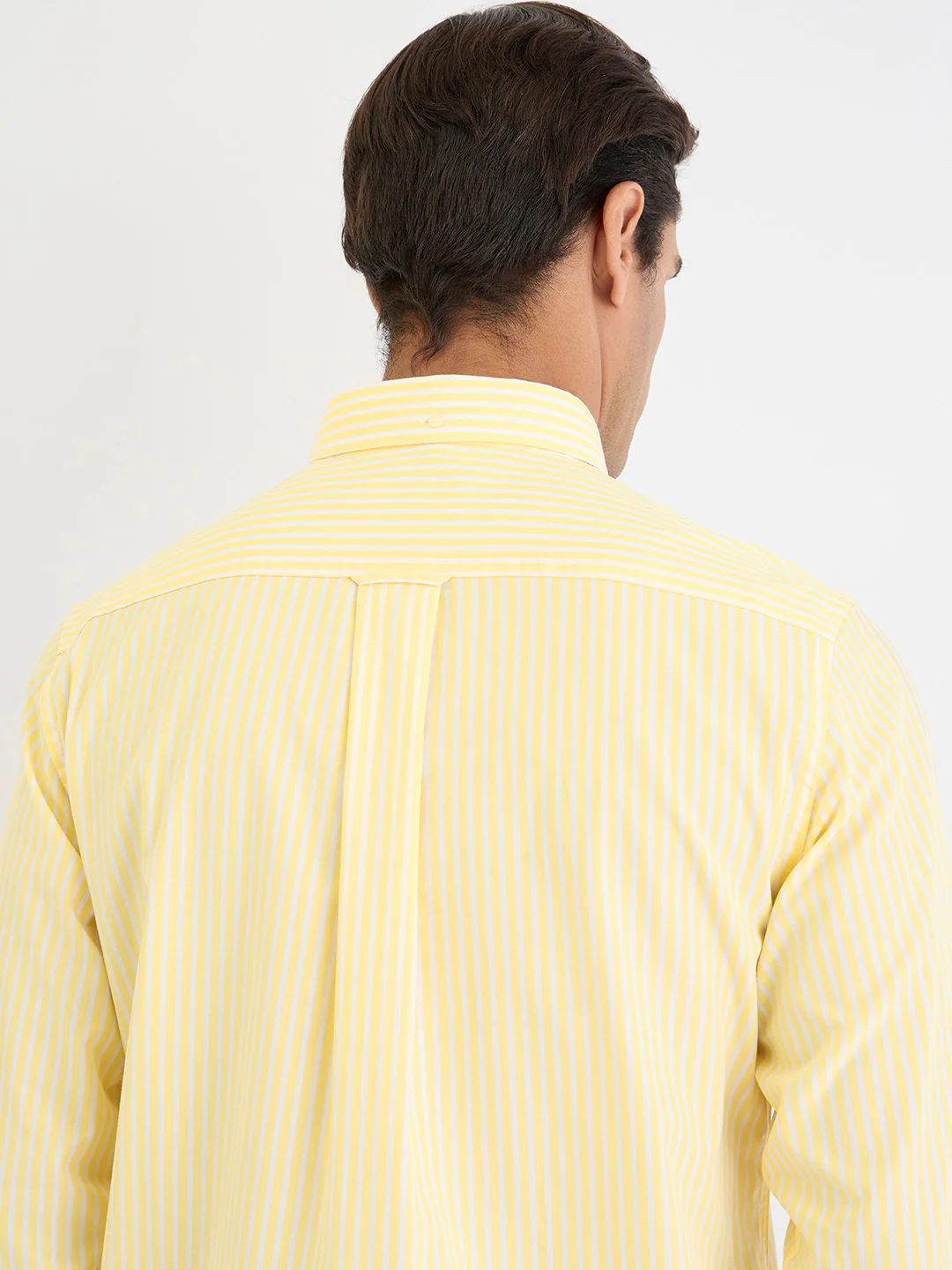 Gant Men Yellow Striped Collar Shirt - Image 5