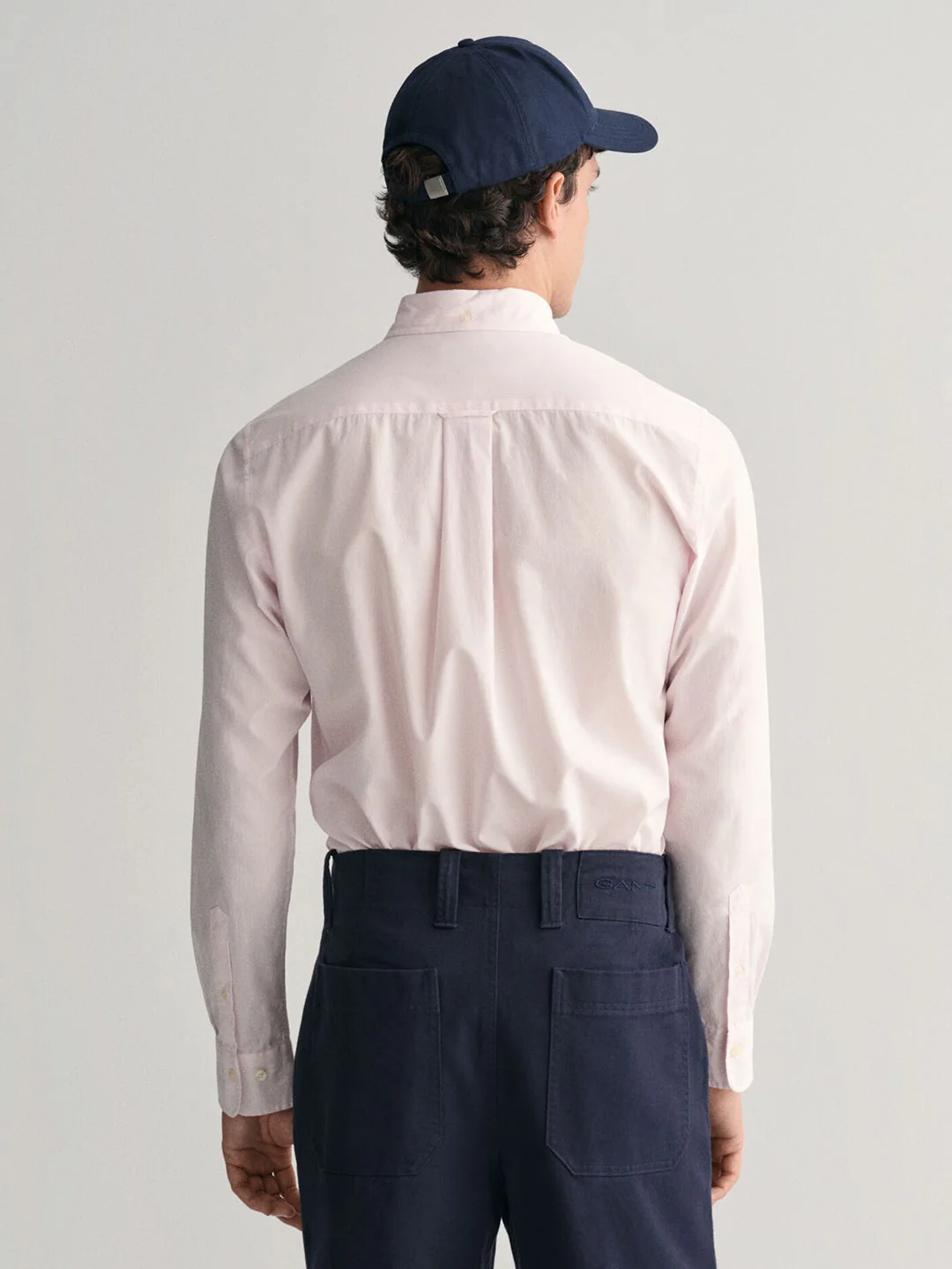 Gant Men Pink Striped Button-Down Collar Full Sleeves Shirt - Image 2