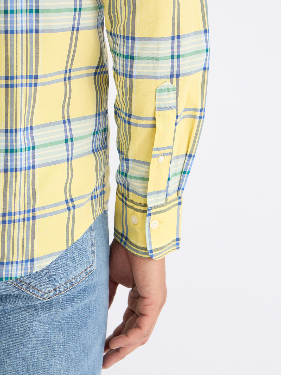 Gant Men Yellow Check Collar Shirt - Image 7