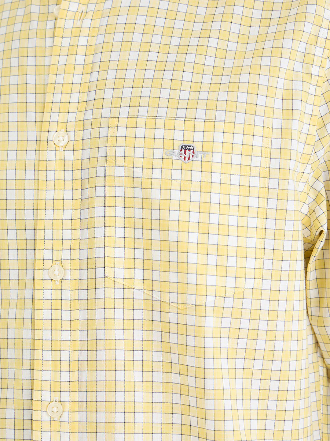 Gant Men Yellow Check Collar Shirt - Image 5