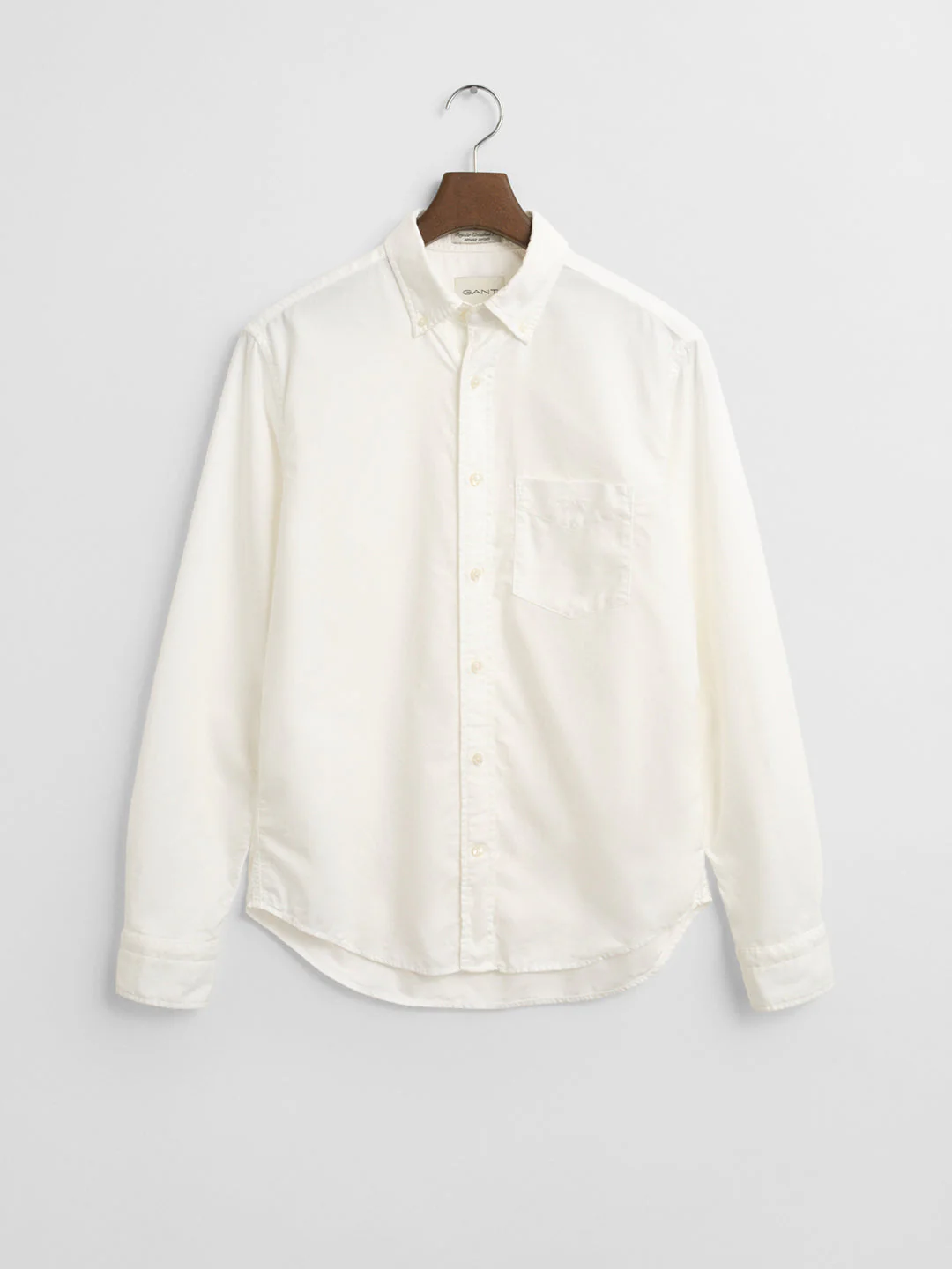 Gant Men White Button-Down Collar Full Sleeves Shirt - Image 6