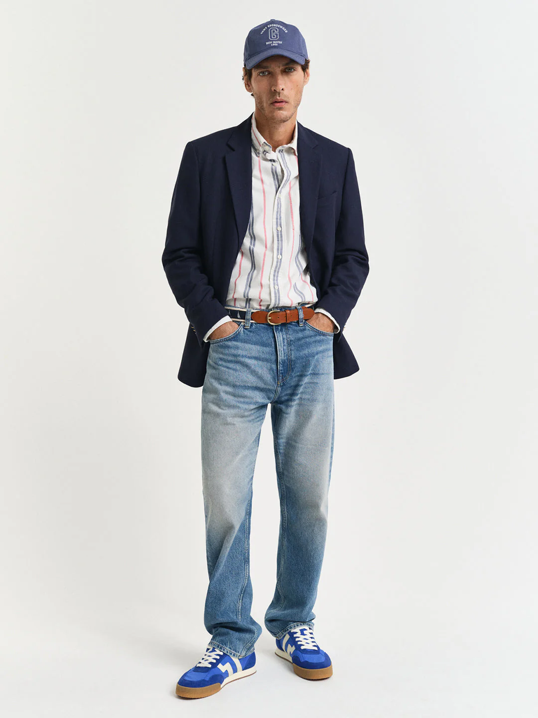 Gant Men White Button-Down Collar Full Sleeves Shirt - Image 3