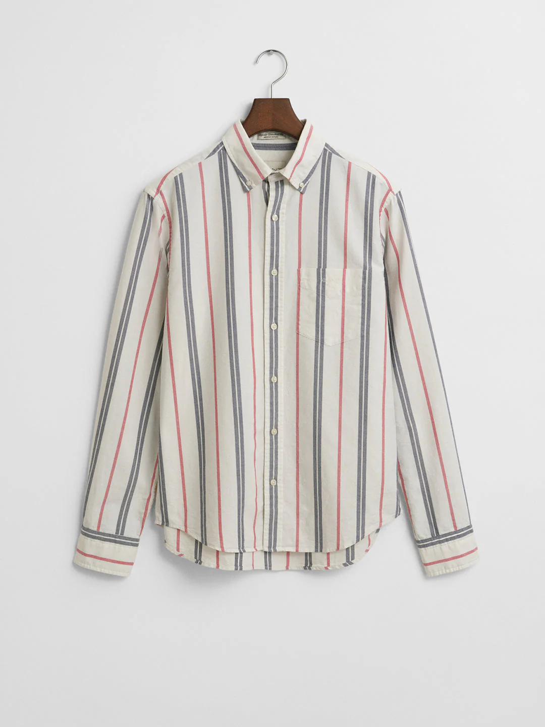 Gant Men White Button-Down Collar Full Sleeves Shirt - Image 6