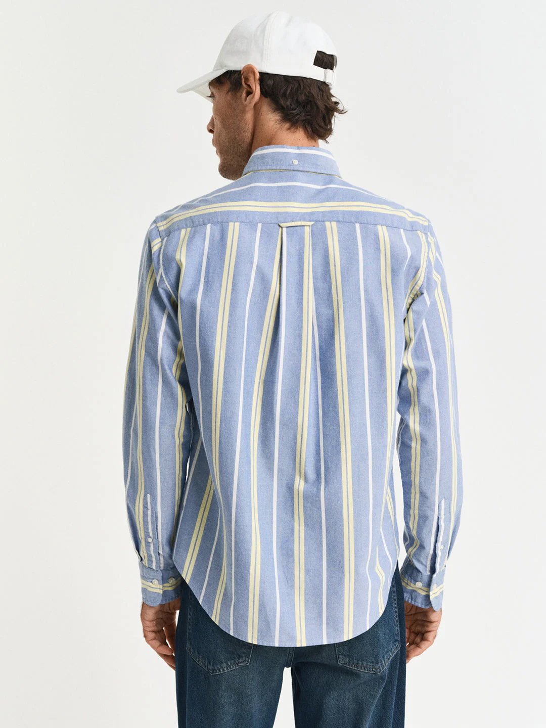 Gant Men Blue Button-Down Collar Full Sleeves Shirt - Image 2