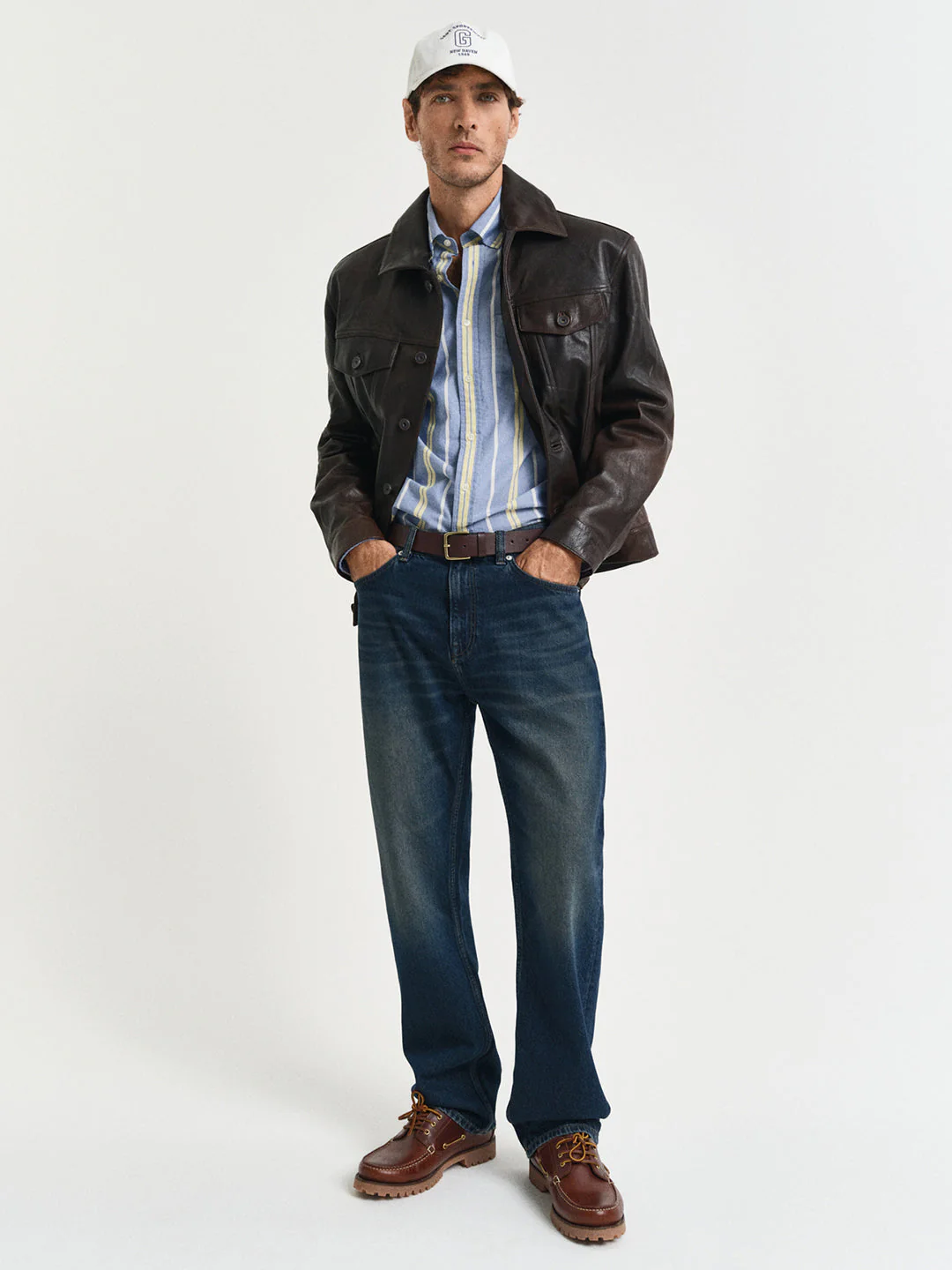 Gant Men Blue Button-Down Collar Full Sleeves Shirt - Image 3