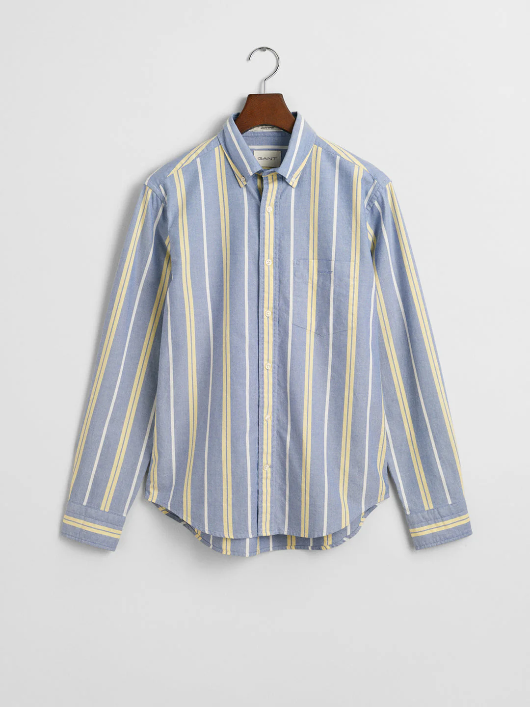 Gant Men Blue Button-Down Collar Full Sleeves Shirt - Image 6