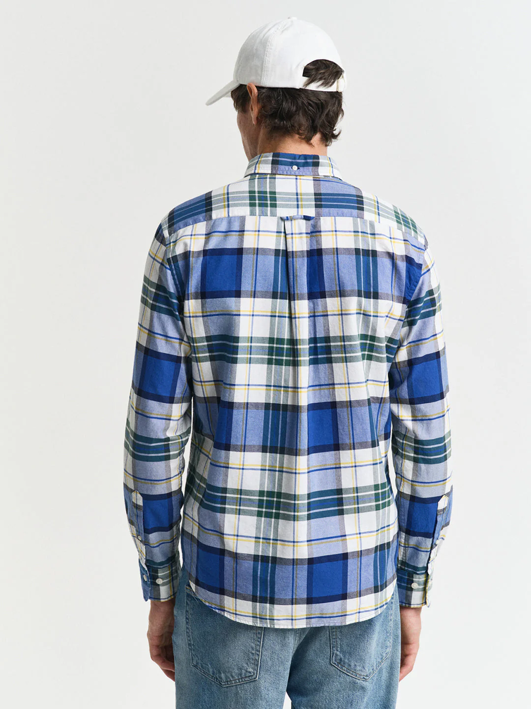 Gant Men Blue Button-Down Collar Full Sleeves Shirt - Image 2