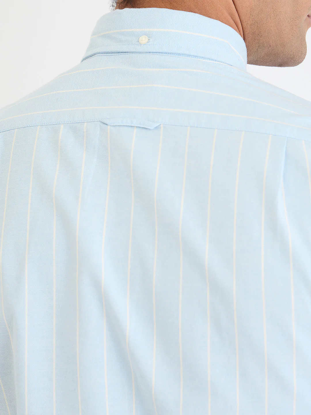 Gant Men Blue Striped Collar Shirt - Image 5