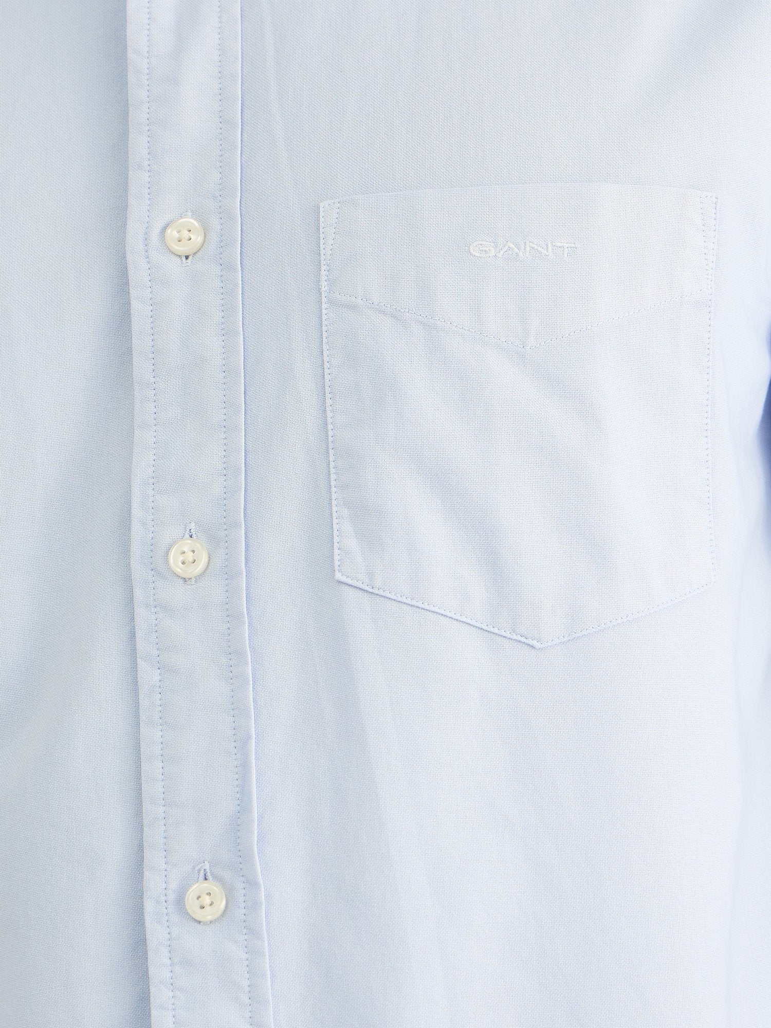 Gant Men Blue Regular Fit Solid Collar Neck Shirt - Image 5