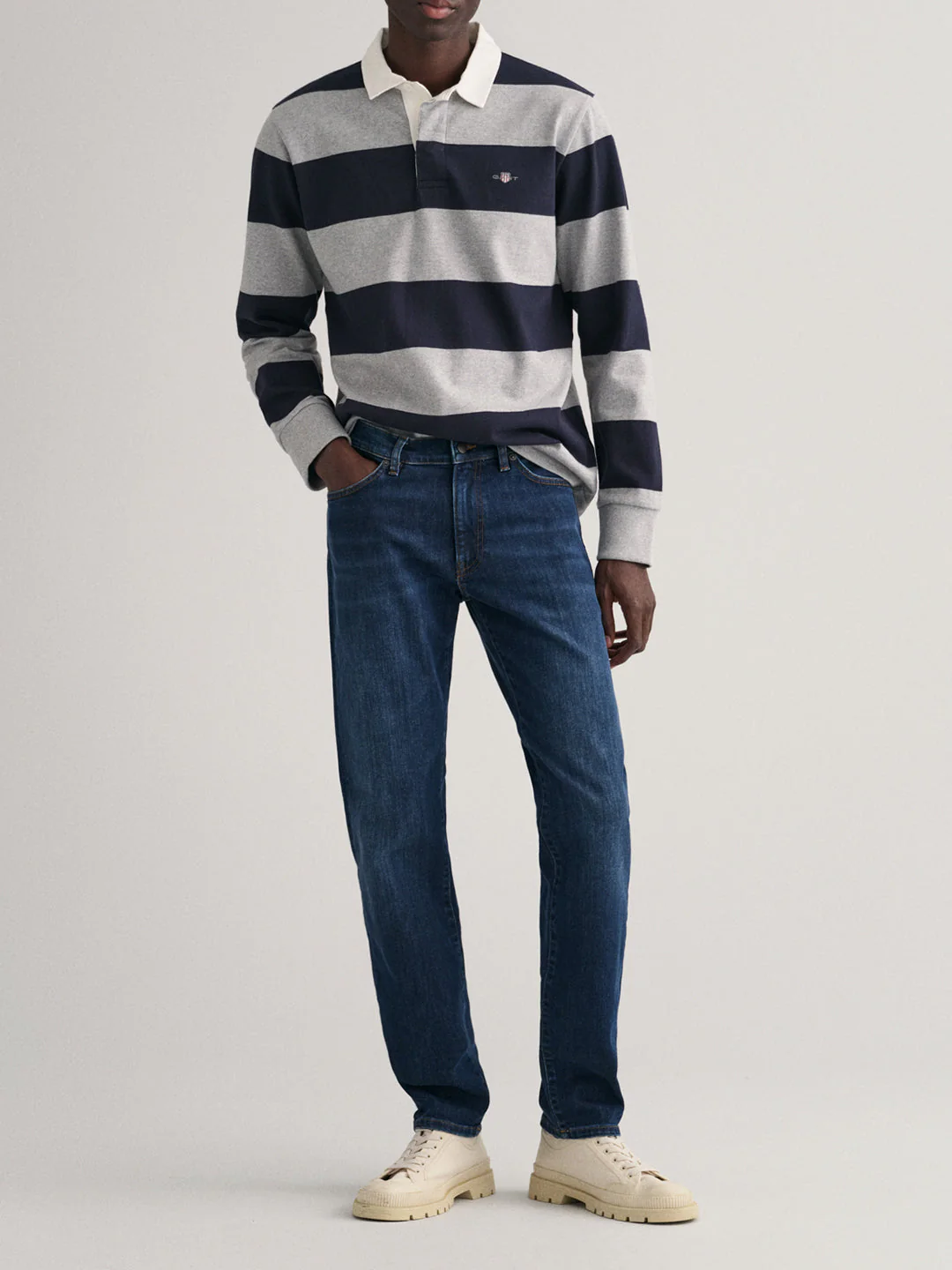 Gant Men Solid Slim Fit Jeans - Image 3