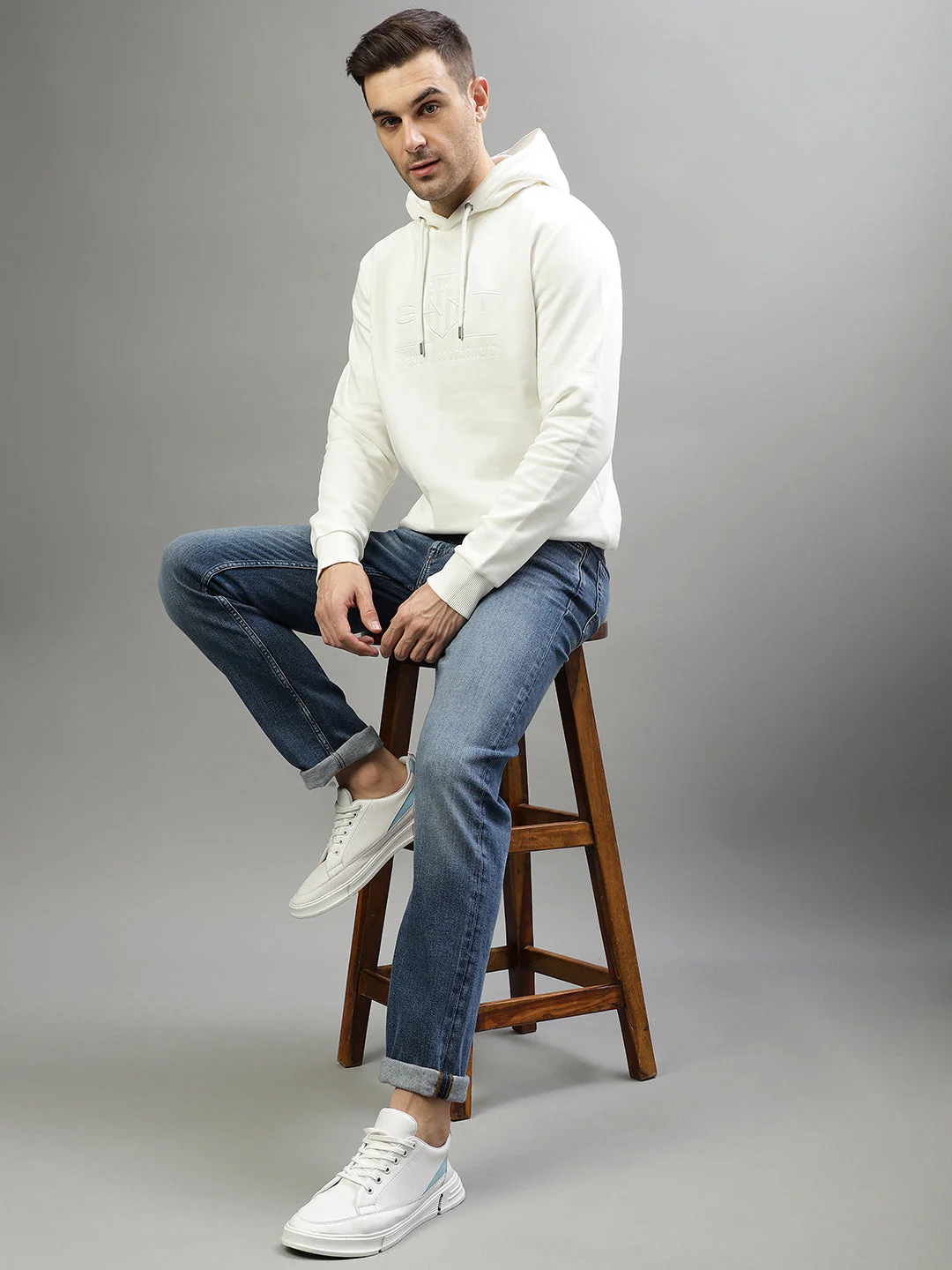 Gant Men Blue Washed Regular Fit Jeans - Image 5