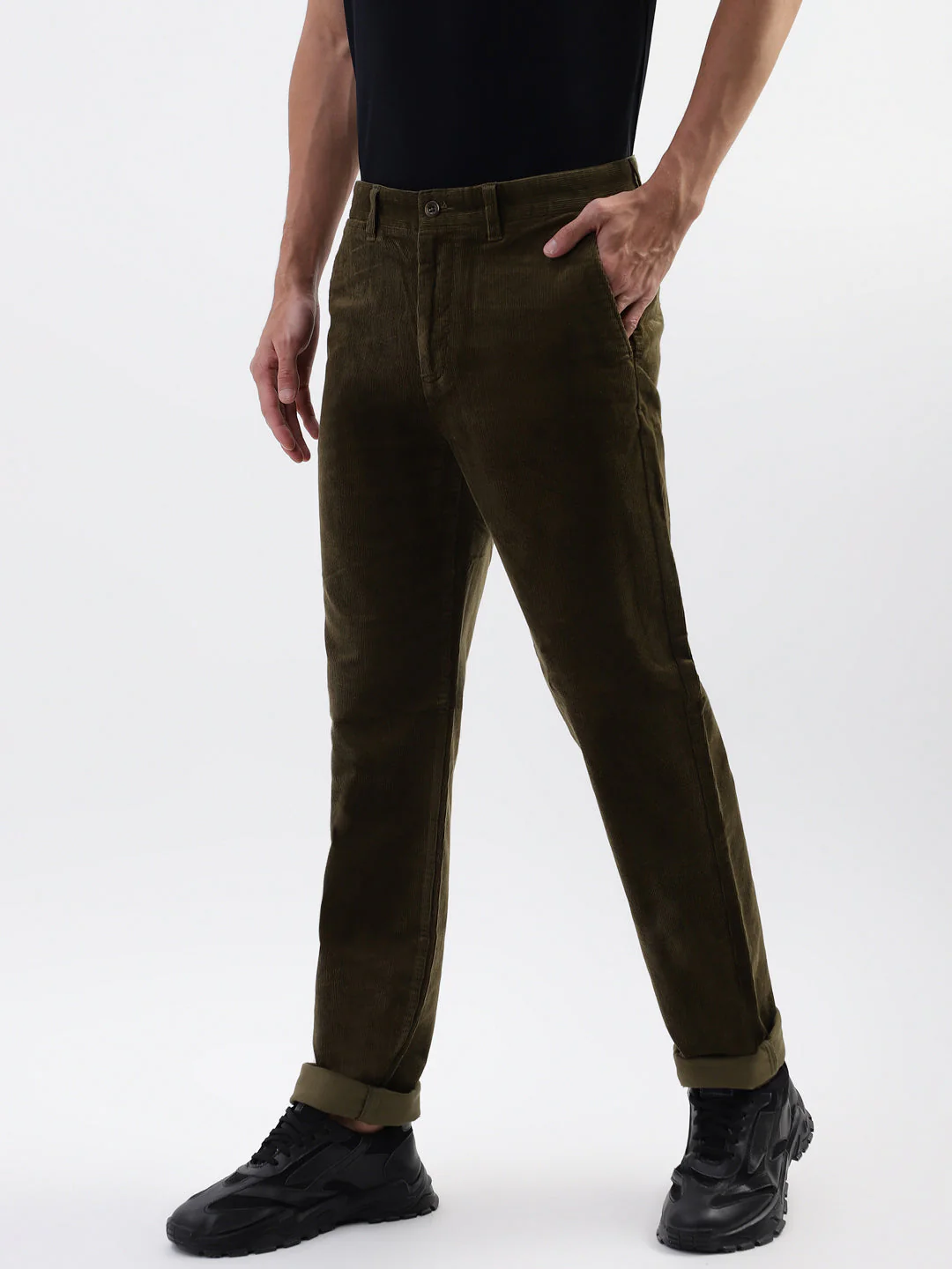 Gant Men Green Solid Regular Fit Trouser - Image 2