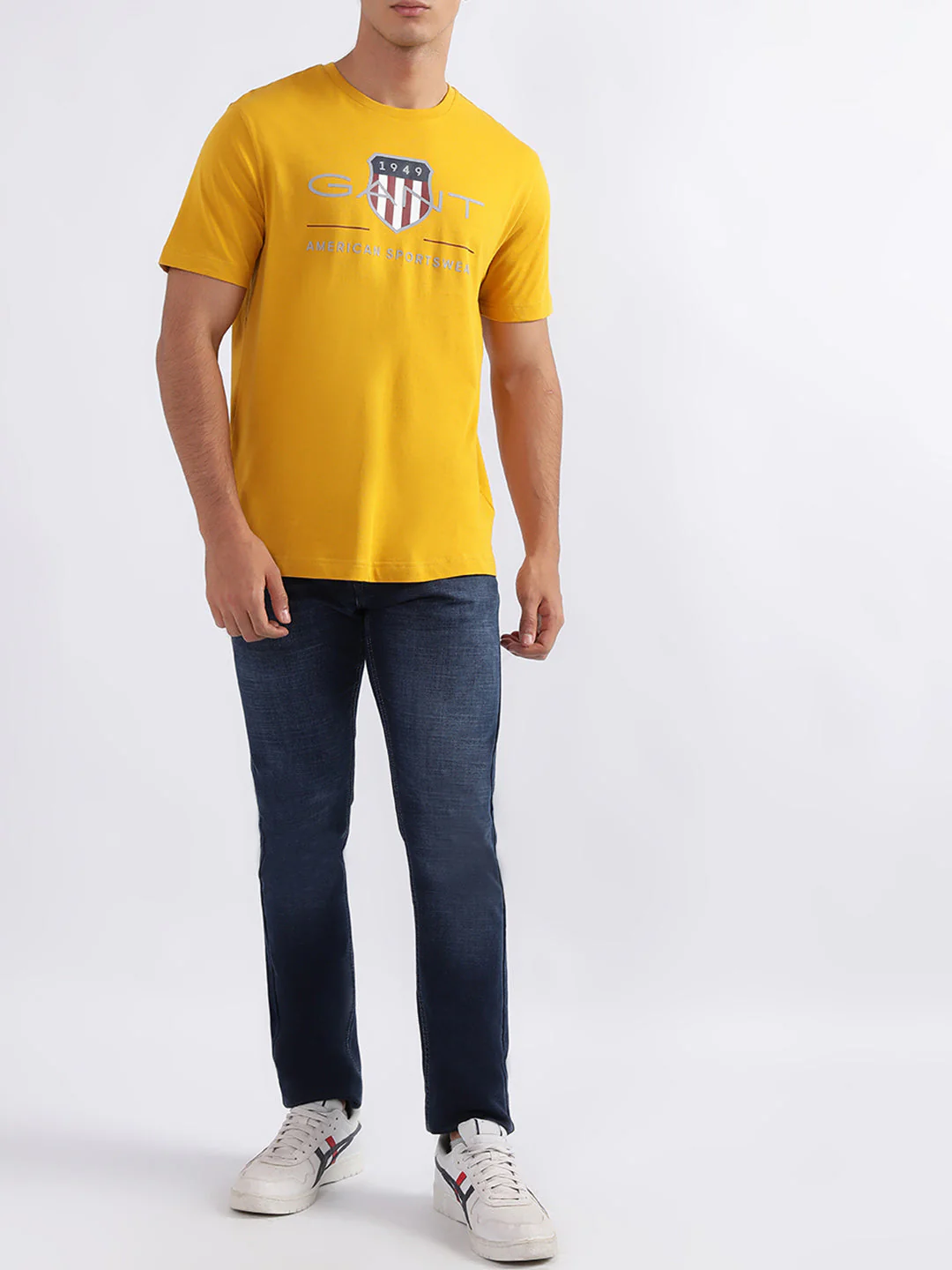 Gant Yellow Logo Regular Fit Tshirt - Image 6