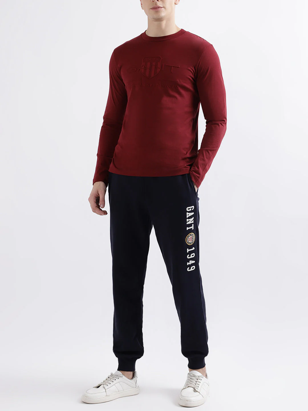 Gant Red Fashion Embroidery Regular Fit Tshirt - Image 4