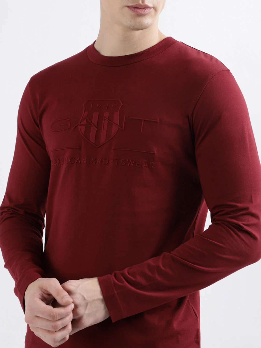 Gant Red Fashion Embroidery Regular Fit Tshirt - Image 5