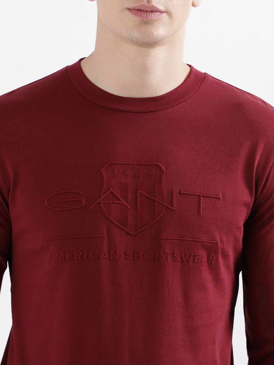 Gant Red Fashion Embroidery Regular Fit Tshirt - Image 6