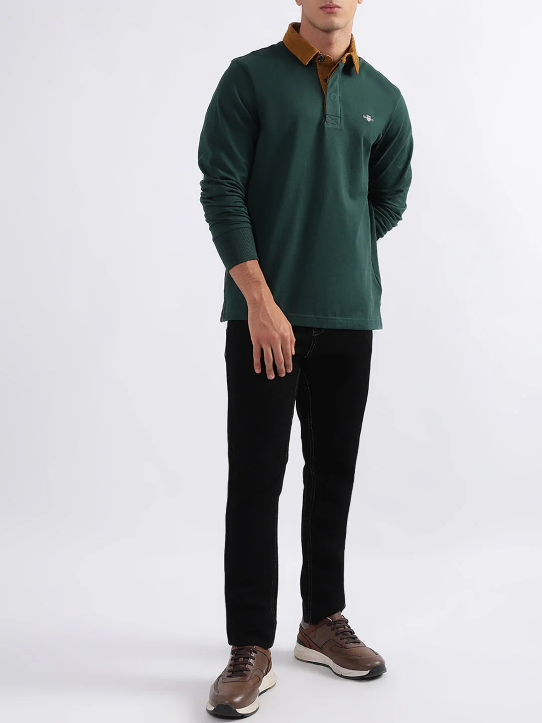Gant Tartan Green Regular Fit Polo Tshirt - Image 5