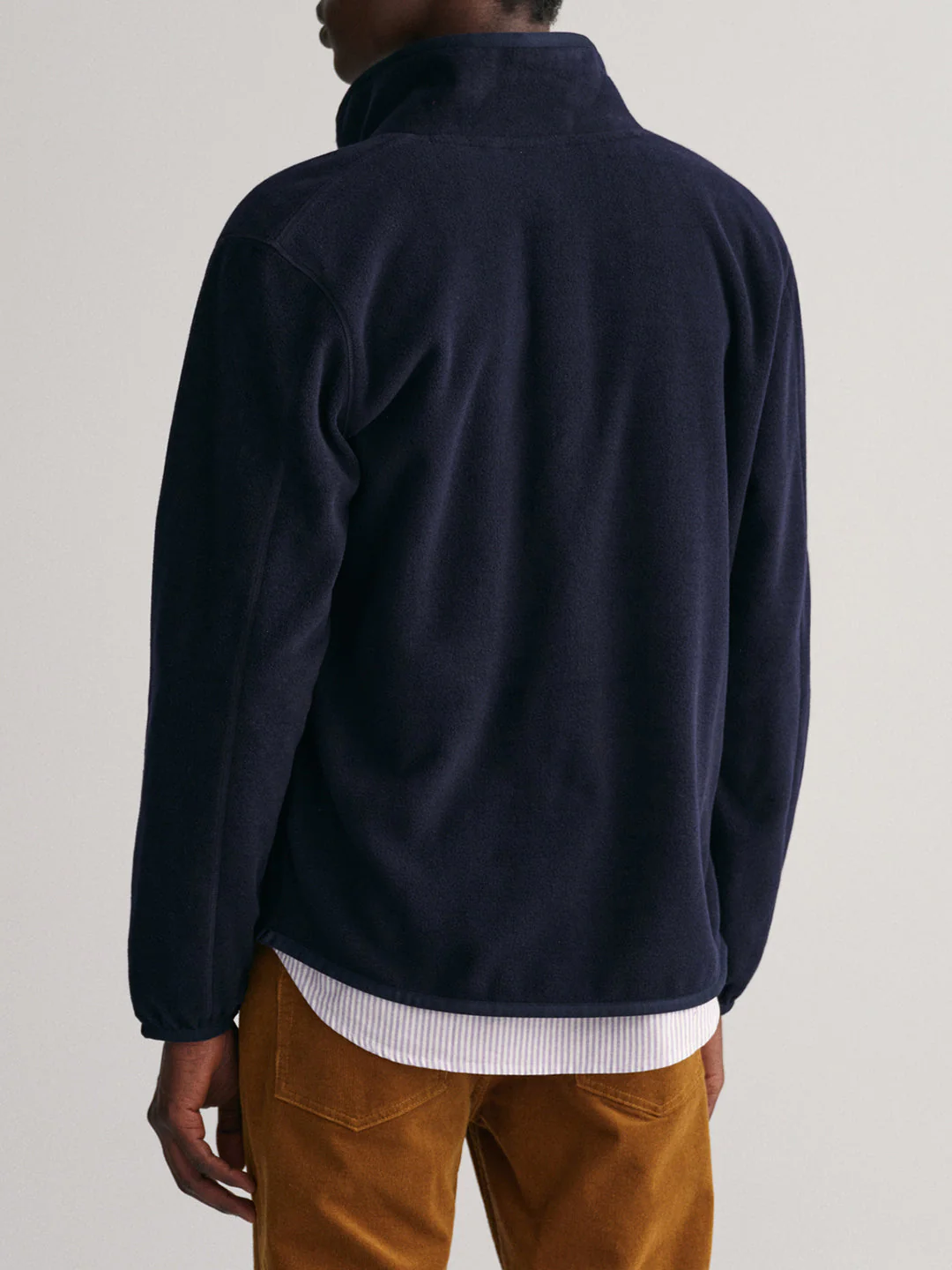 Gant Men Blue Solid High Neck Jacket - Image 3