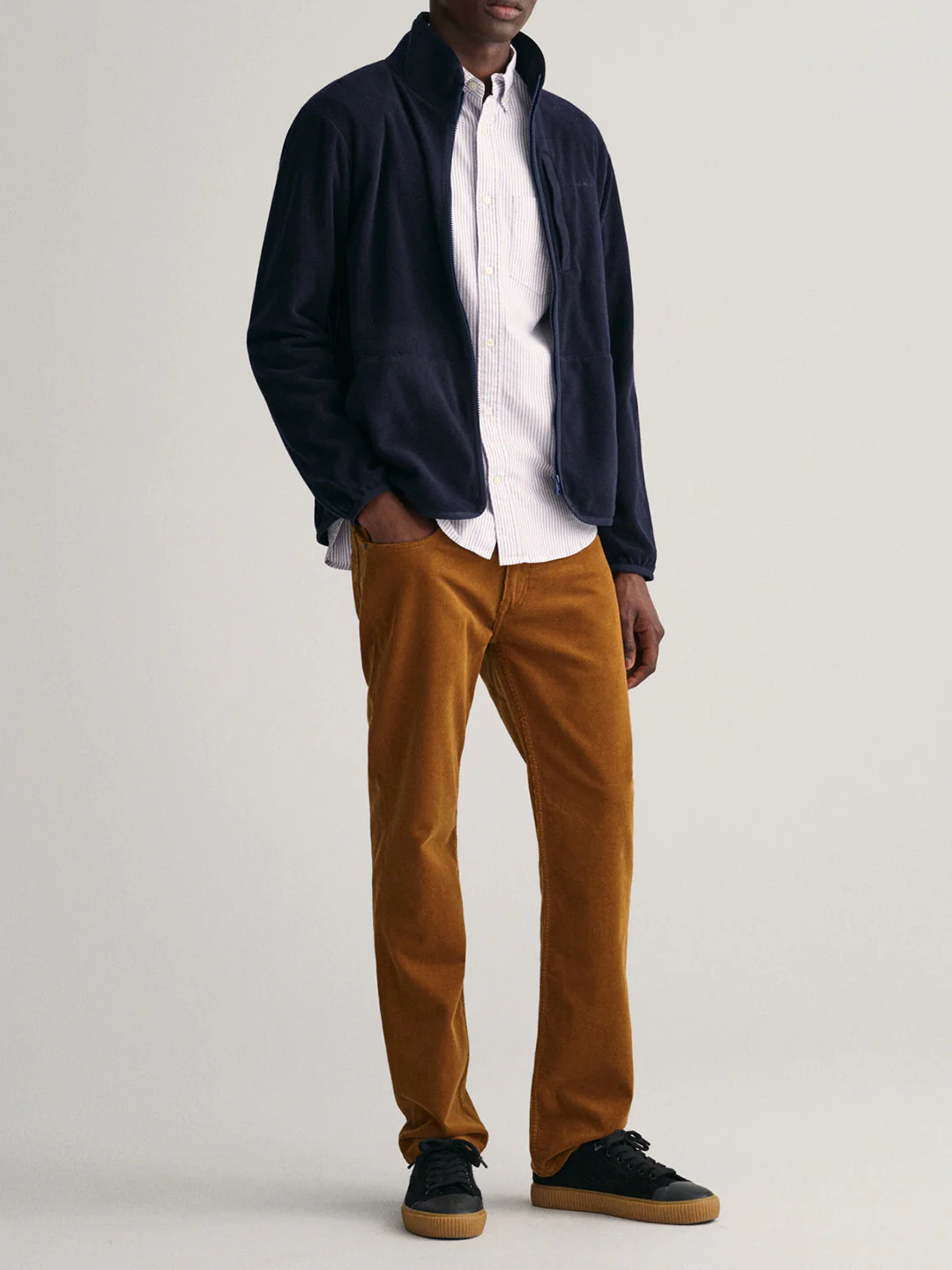 Gant Men Blue Solid High Neck Jacket - Image 4