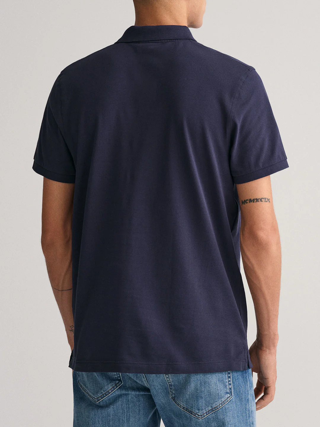 Gant Evening Blue Regular Fit Polo Tshirt - Image 2