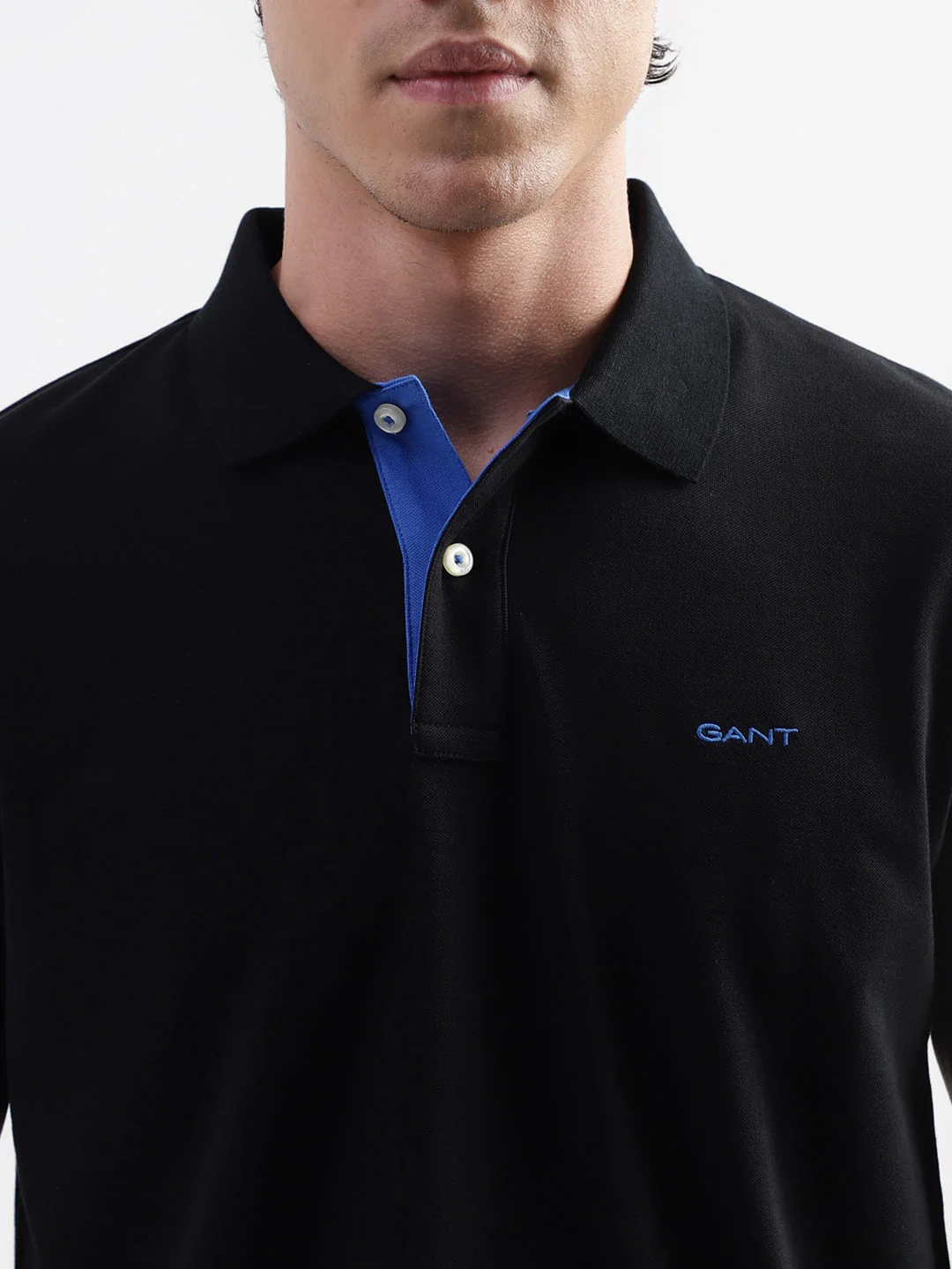 Gant Black Regular Fit Polo Tshirt - Image 5