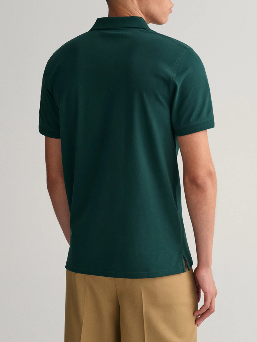 Gant Tartan Green Regular Fit Polo Tshirt - Image 4