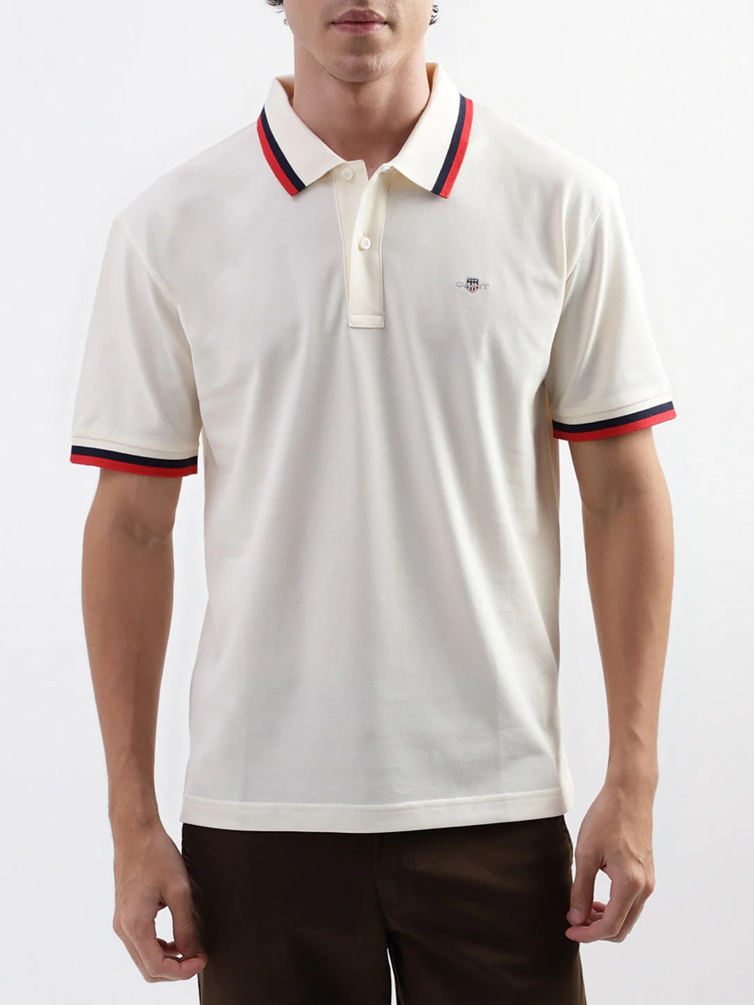 Gant Cream Regular Fit Polo Tshirt