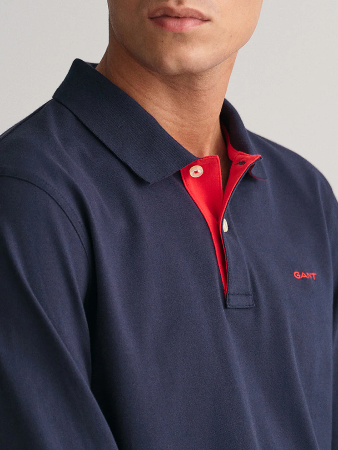 Gant Evening Blue Regular Fit Polo Tshirt - Image 2