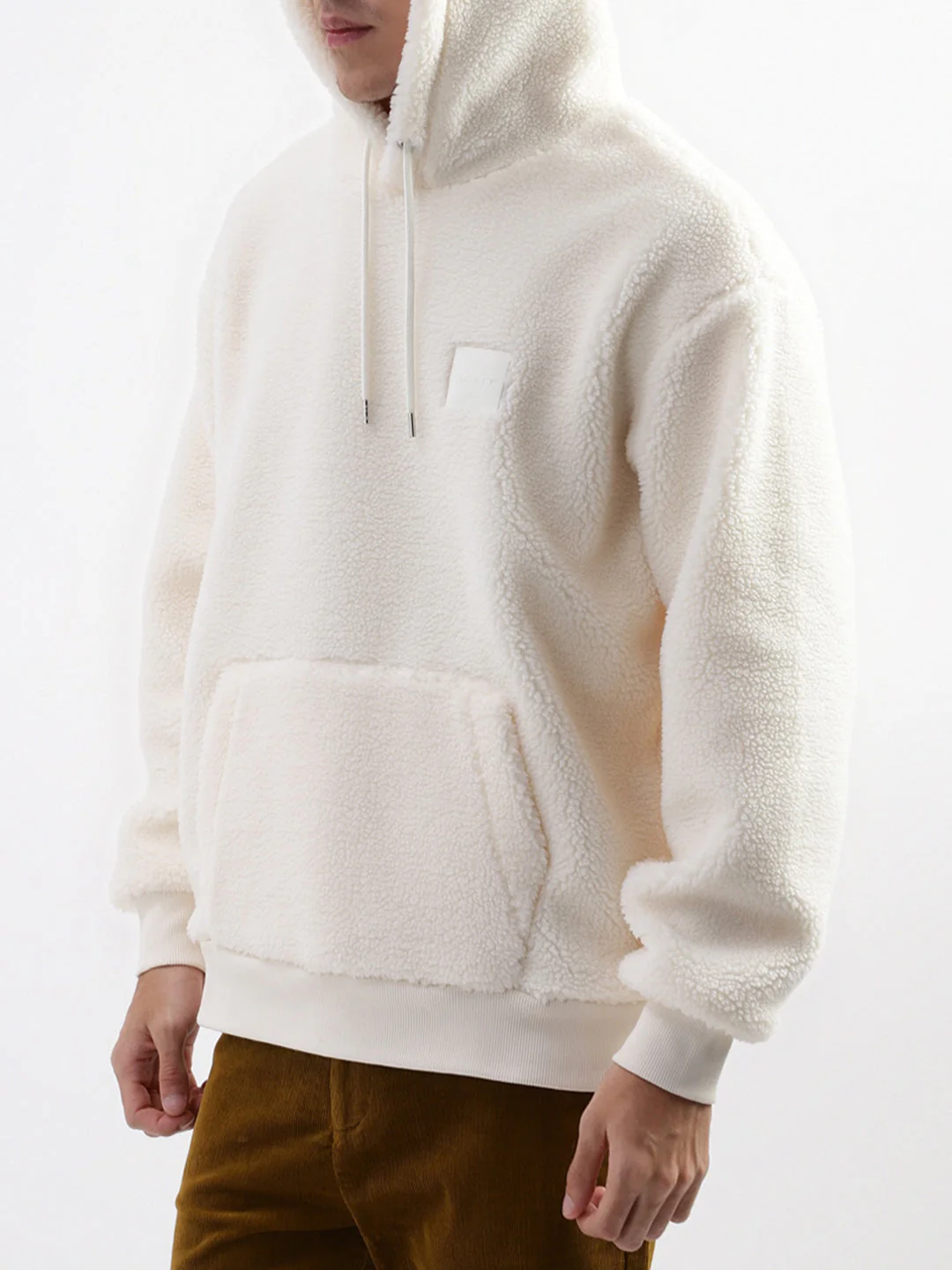 Gant Men Cream Solid Hooded Sweatshirt - Image 2